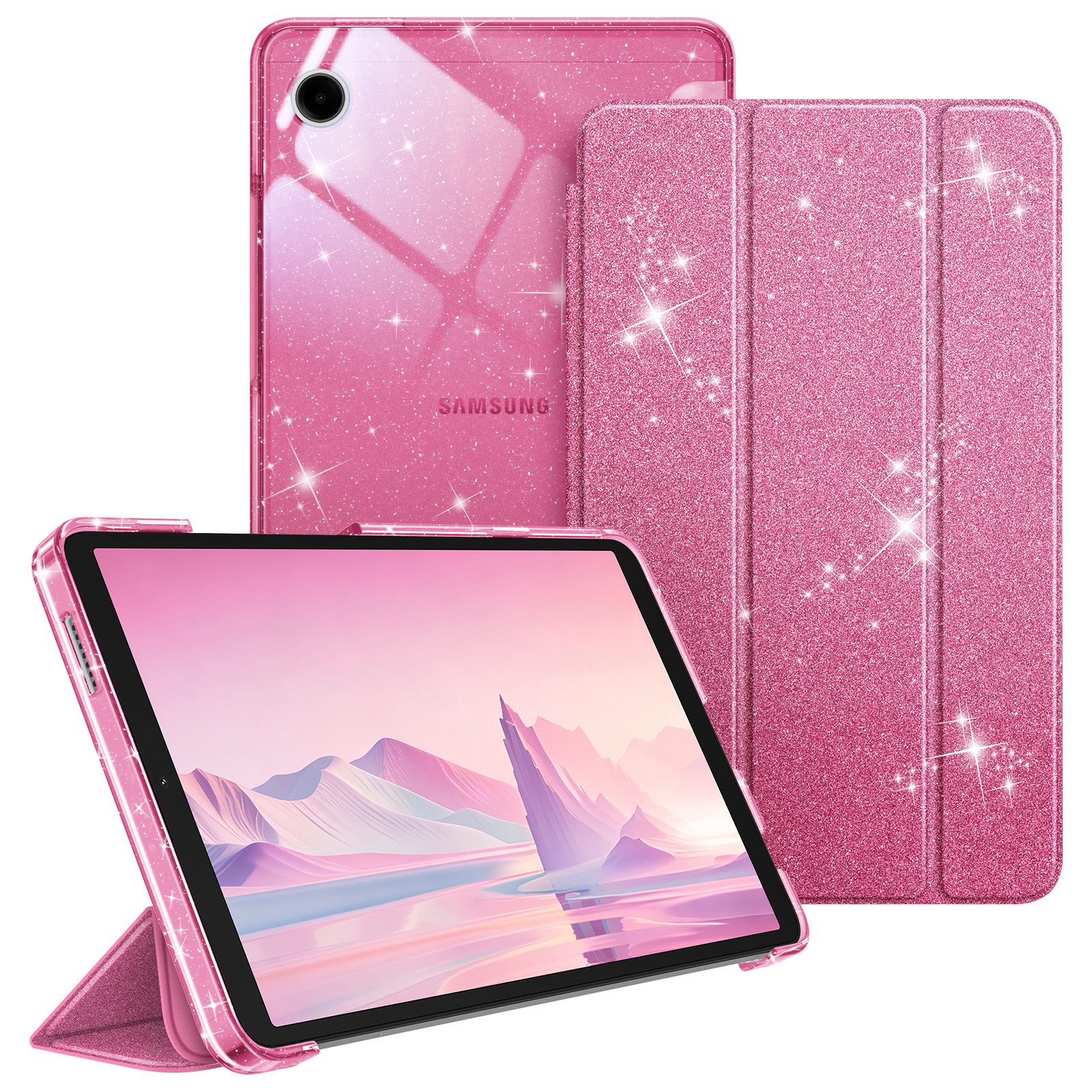 Fintie Tablet-Hülle für Samsung Galaxy Tab A11 8,7" 2025/ Tab A9 8.7 Zoll Tablet, Ultra Dünn Schutzhülle mit Transparenter Rückseite von Fintie
