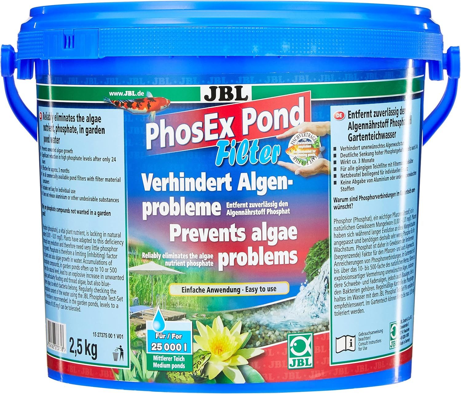 Aquariumpflege JBL PhosEX Pond Filter 2,5 kg Phosphatentferner