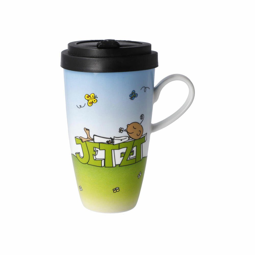 Coffee-to-go-Becher Künstlertasse Der kleine Yogi - Jetzt
