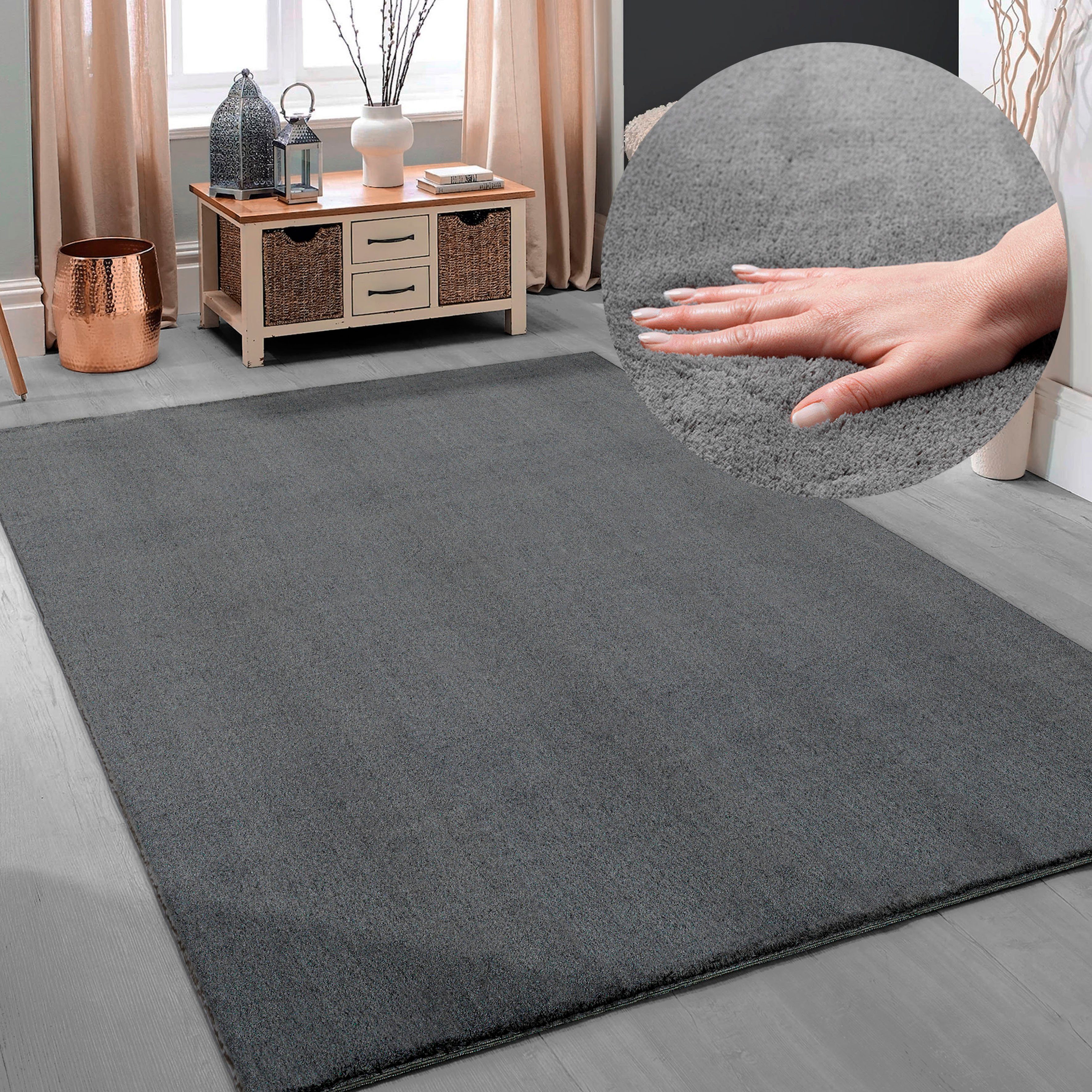Teppich Arabell, Kunstfellteppich