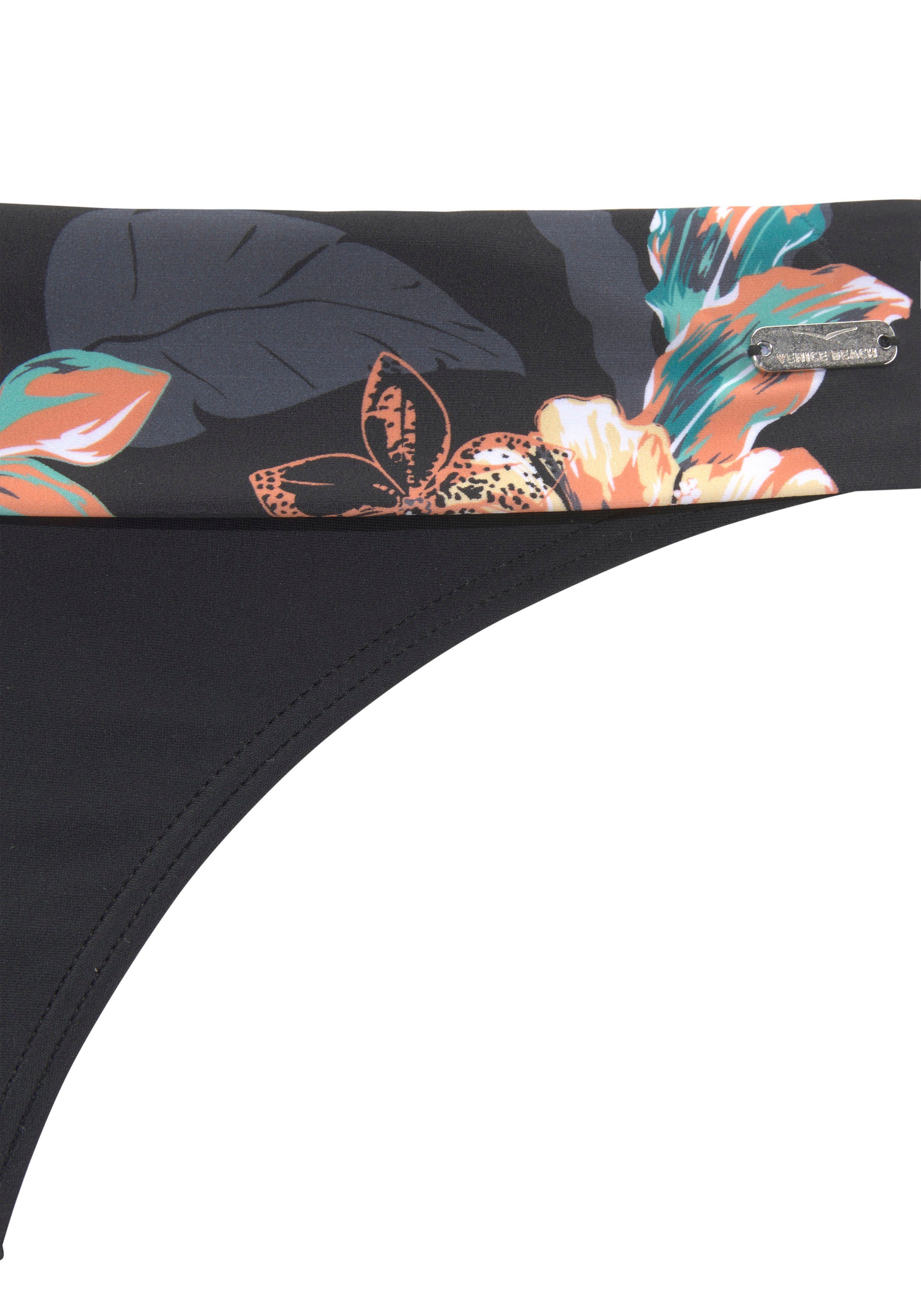 Venice Beach Bikini-Hose Lori mit modernem Print