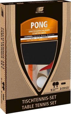 Sunflex Tischtennisschläger Tischtennis Set Pong, Freizeit Bat Racket