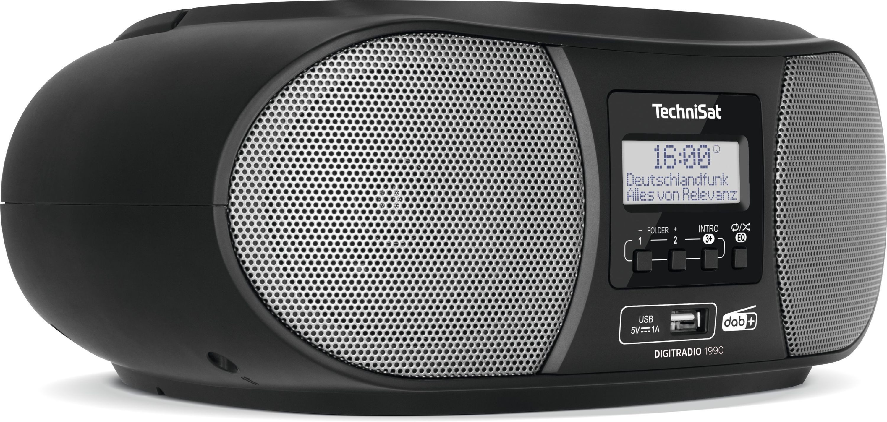 TechniSat DIGITRADIO 1990 Digitalradio (DAB) (Digitalradio (DAB), FM-Tuner mit RDS, 3 W, CD-Player, Bluetooth)