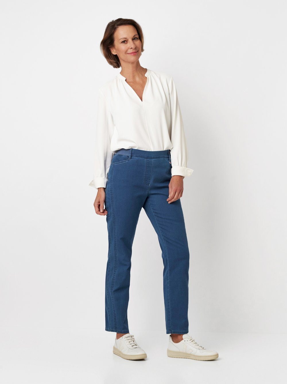 Relaxed by TONI Stretch-Hose Alice Slim 7/8 mit sportivem Gummibund