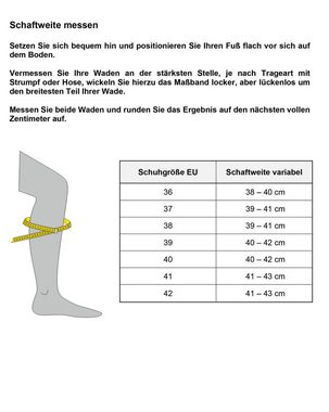 Rieker Reißverschlussstiefel mit Vario-Schaft und 2 Reißverschlüssen