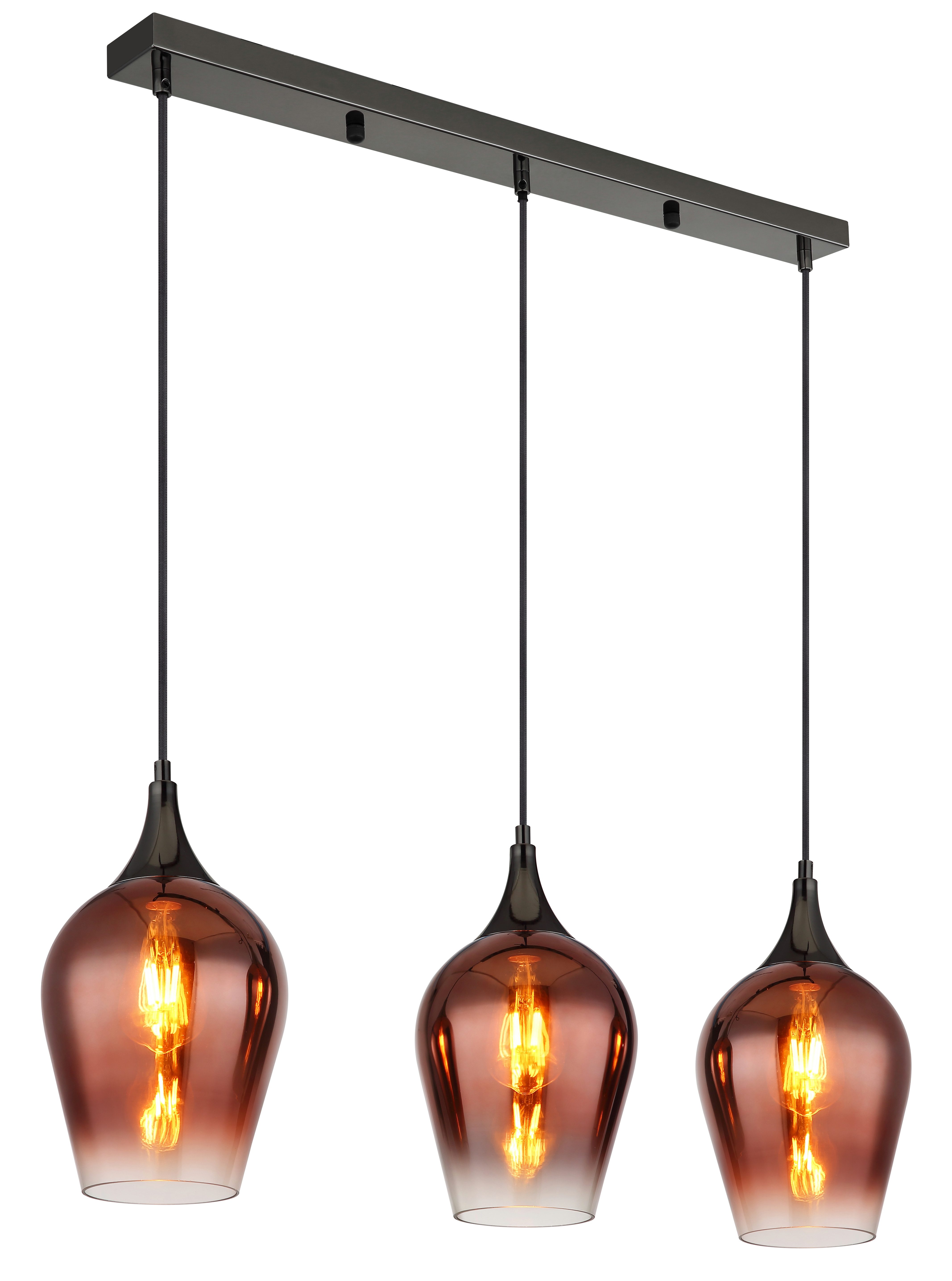 GLOBO LIGHTING Hängeleuchte LAVUS, ohne Leuchtmittel, Hängelampe/Pendelleuchte/Höhe kürzbar/Wohnzimmer/Esszimmer
