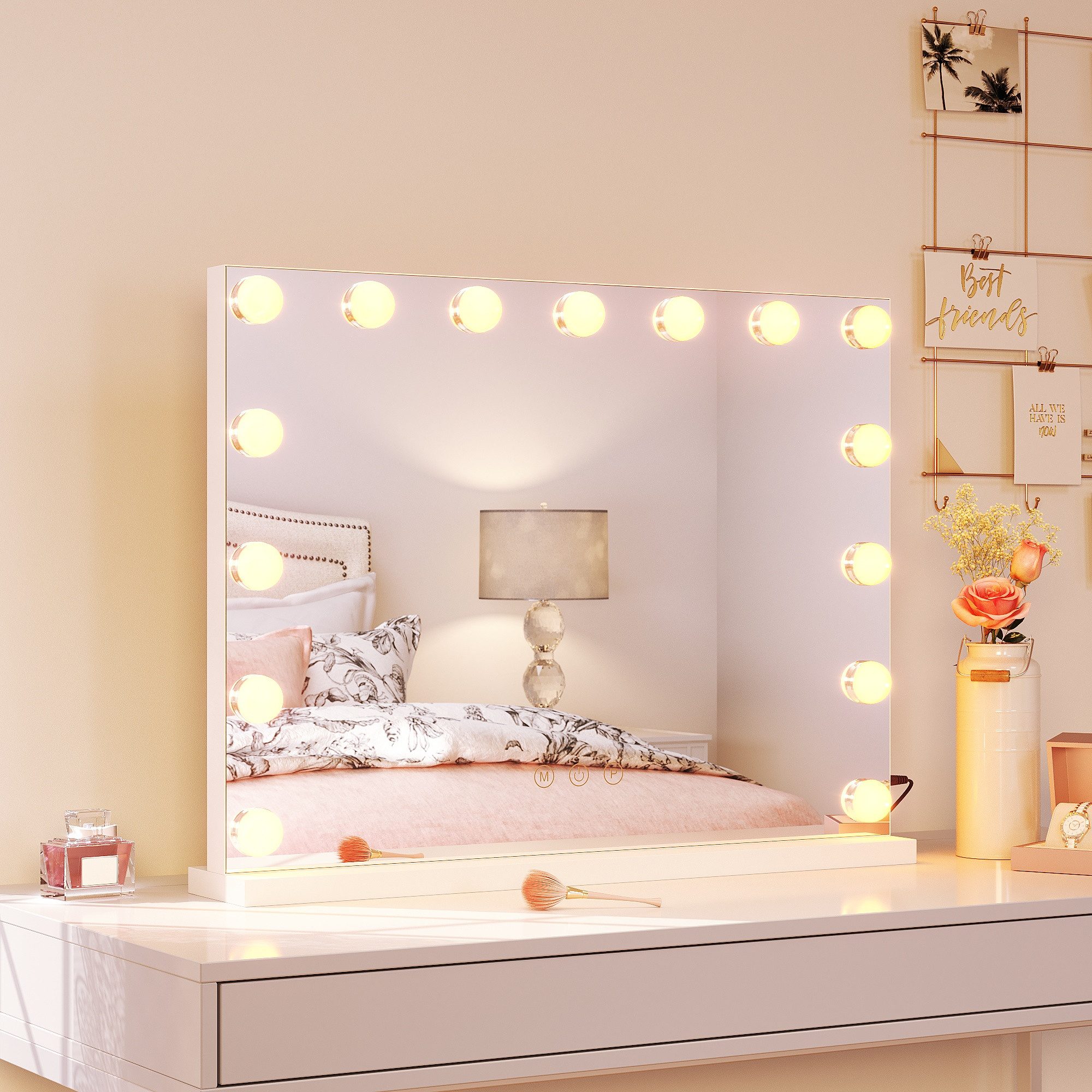 SONNI Schminkspiegel Kosmetikspiegel Hollywood Spiegel, 3 einstellbare Leuc günstig online kaufen