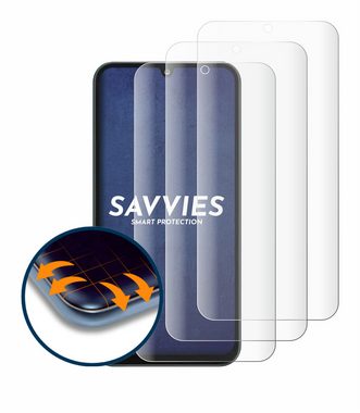 Savvies Full-Cover Schutzfolie für Samsung Galaxy F15, Displayschutzfolie, 4 Stück, 3D Curved klar