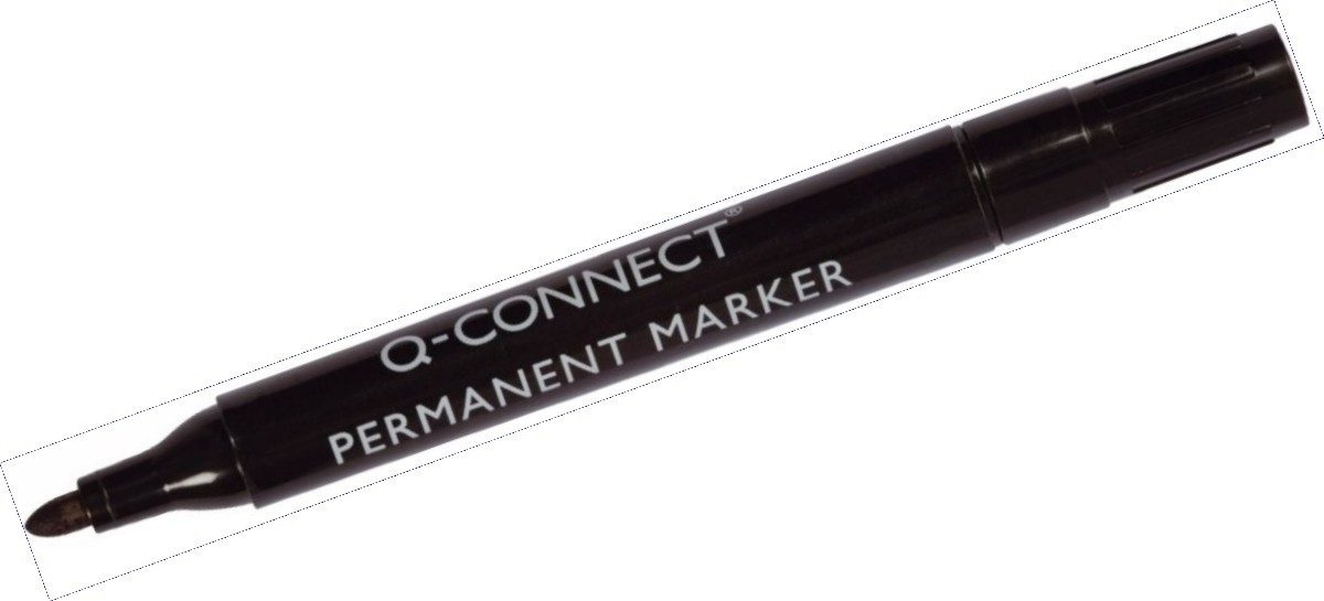 Permanentmarker Permanent-Marker Rundspitze 2mm schwarz