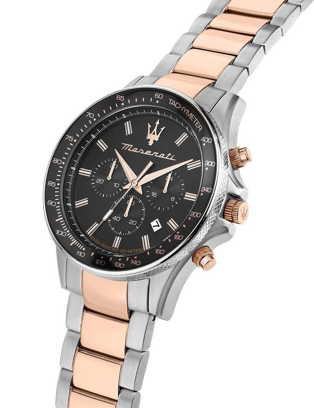 MASERATI Quarzuhr Maserati R8873640021 Herrenuhr Sfida Chronograph 44mm 10A günstig online kaufen