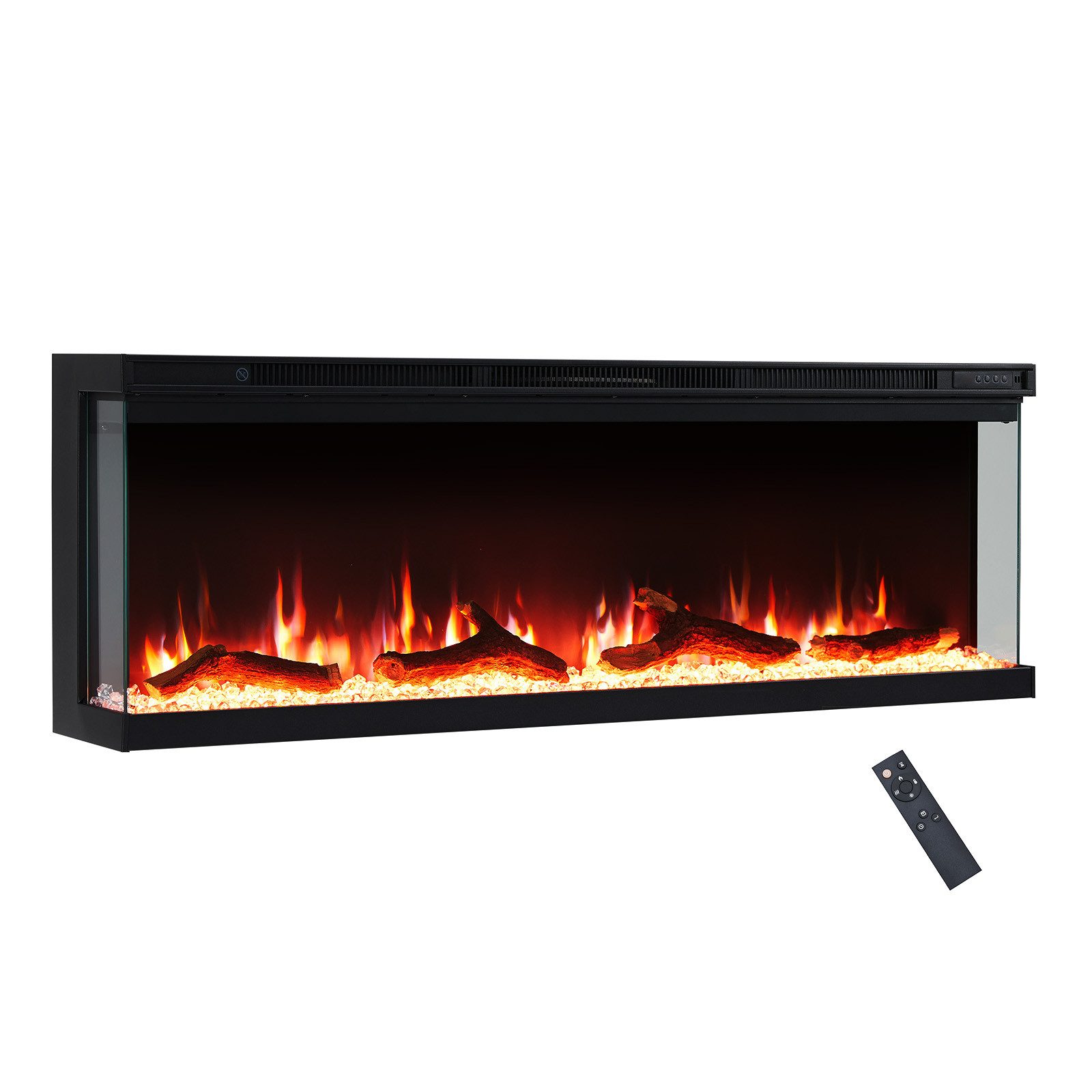 Balderia Elektrokamin Orson 50, Wand- oder Einbaukamin, 3D-Flammeneffekt, Timer, Fernbedienung