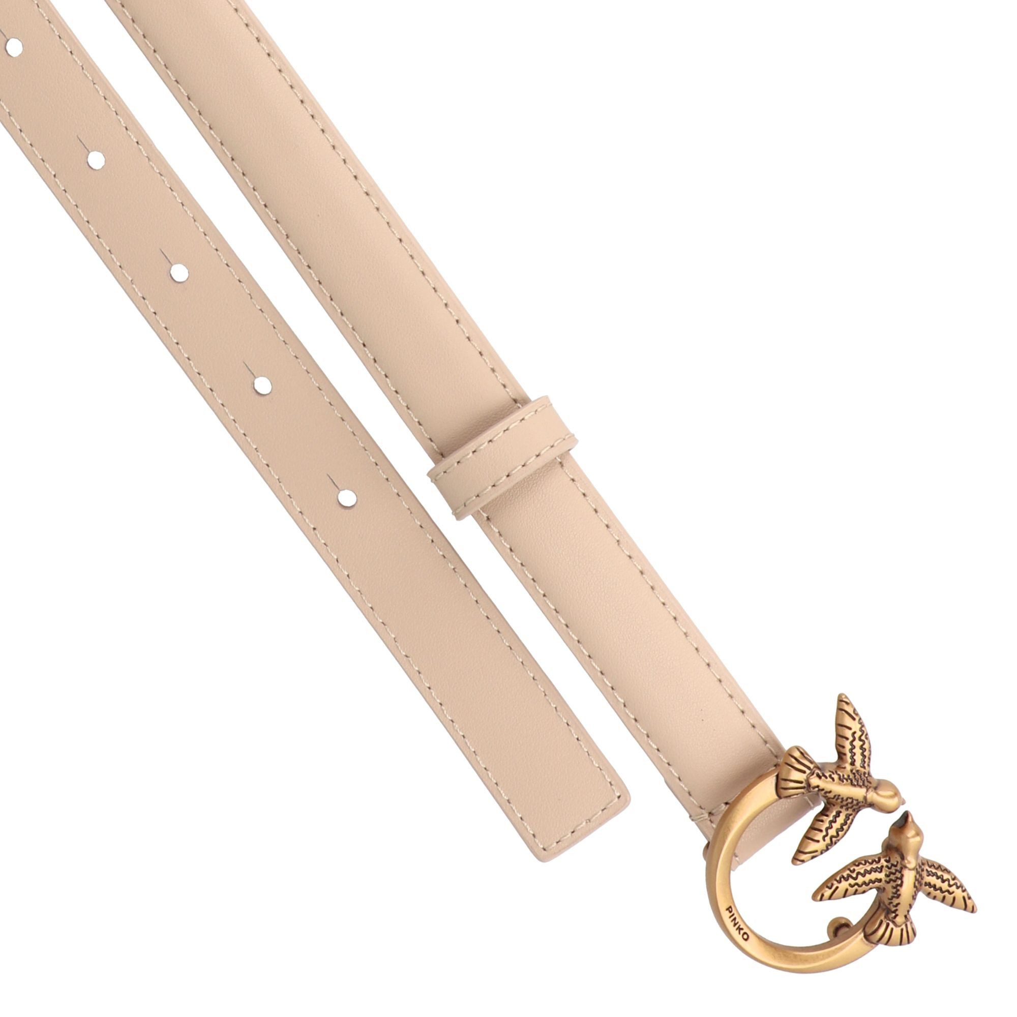PINKO Ledergürtel Love Berry Koppelverschluss günstig online kaufen