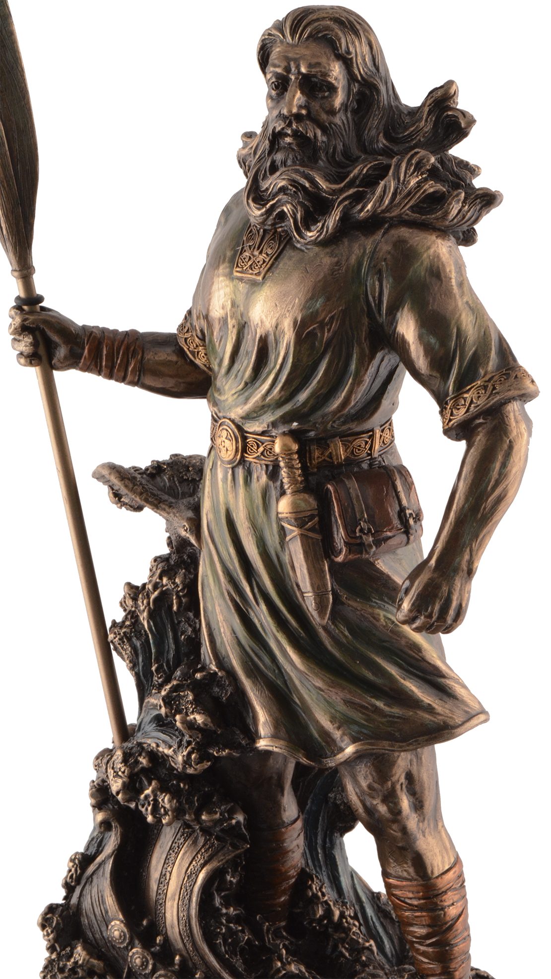 Gmbh des Windes Veronese, Njörd Vogler Meere - germanischer by Hand der Gott bronziert, Dekofigur ca. 15x10x27cm LxBxH: direct von und