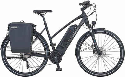 Prophete E-Bike Entdecker PowerEdition, 10 Gang Shimano Deore Schaltwerk, Kettenschaltung, Mittelmotor, 672 Wh Akku, (mit Seitentasche)