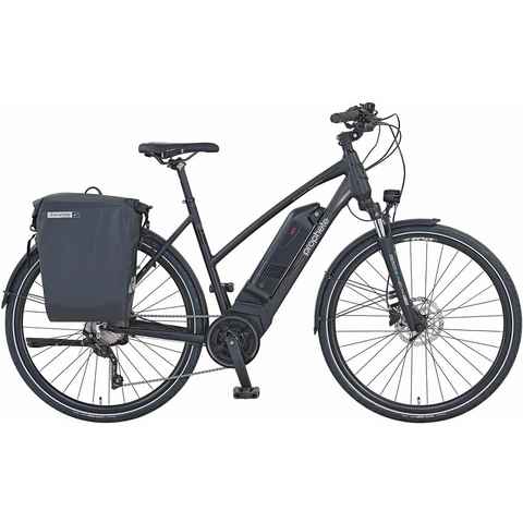 Prophete E-Bike Entdecker PowerEdition, 10 Gang Shimano Deore Schaltwerk, Kettenschaltung, Mittelmotor, 672 Wh Akku, (mit Seitentasche)