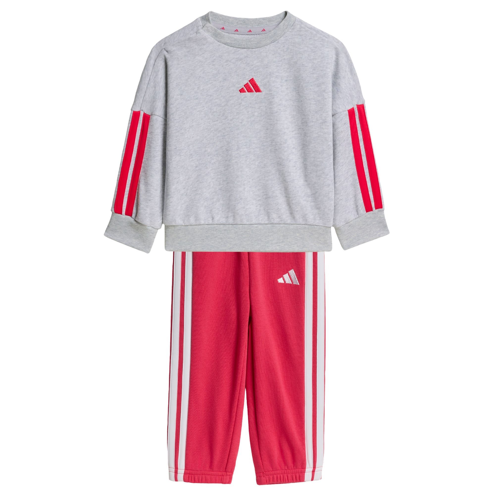 Light Grey Heather / Power Pink