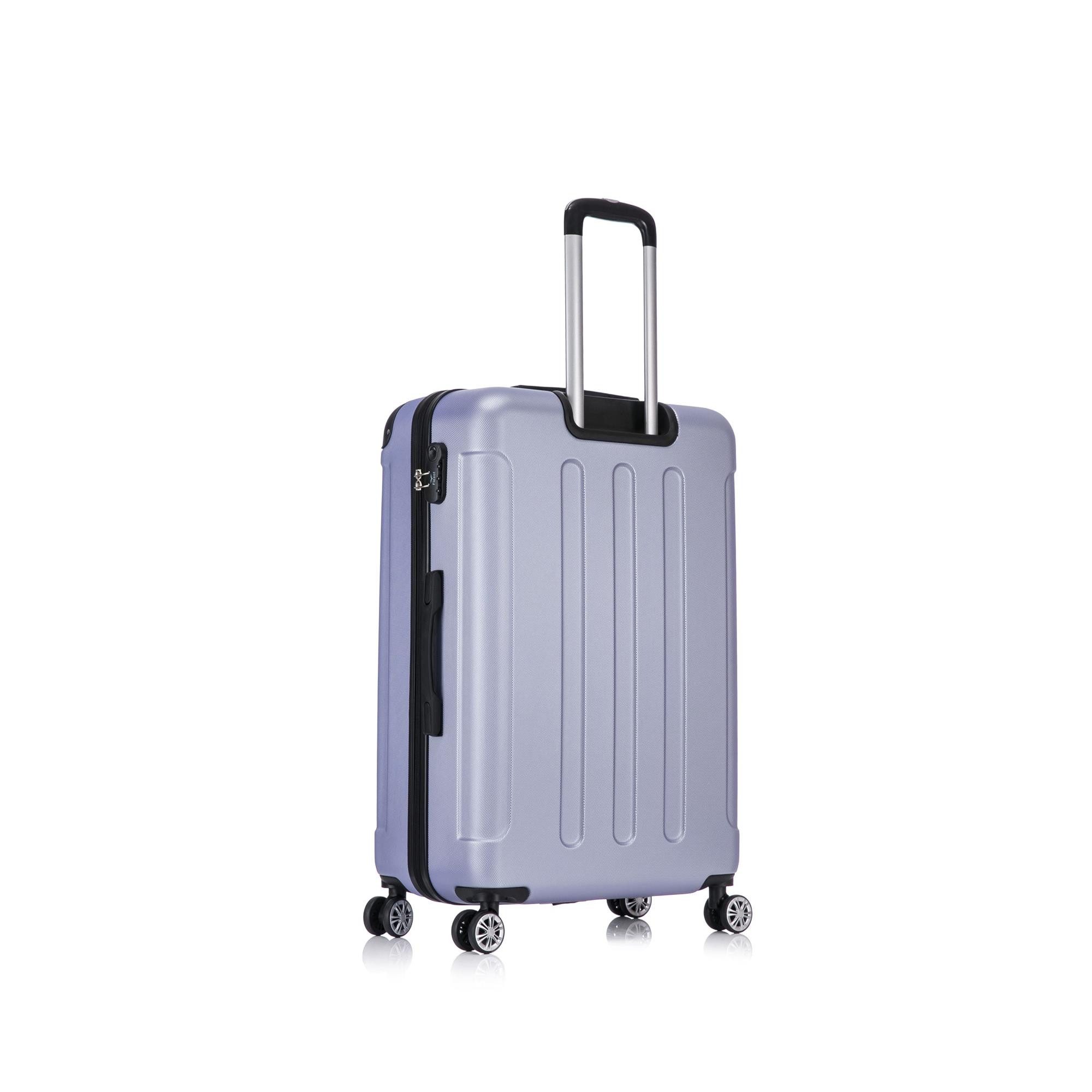 Flexot Hartschalen-Trolley F-2045 Kofferset, 360° Rollen, robuster Reisekoffer, Bordcase, 4 Rollen, Robuster und moderner Koffer mit vier 360° Rollen und Zahlen – Bild 3 von 5