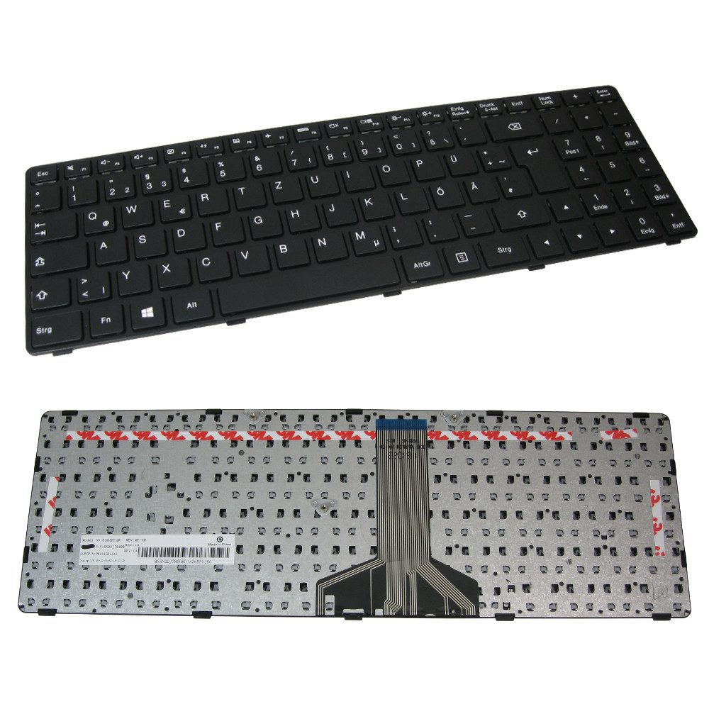 Trade-Shop Ersatz passend für Lenovo IdeaPad 5N20K25404 5N20K25405 5N20K25406 Tastatur (Tastenbelegung: Deutsch, QWERTZ / Farbe: Schwarz)