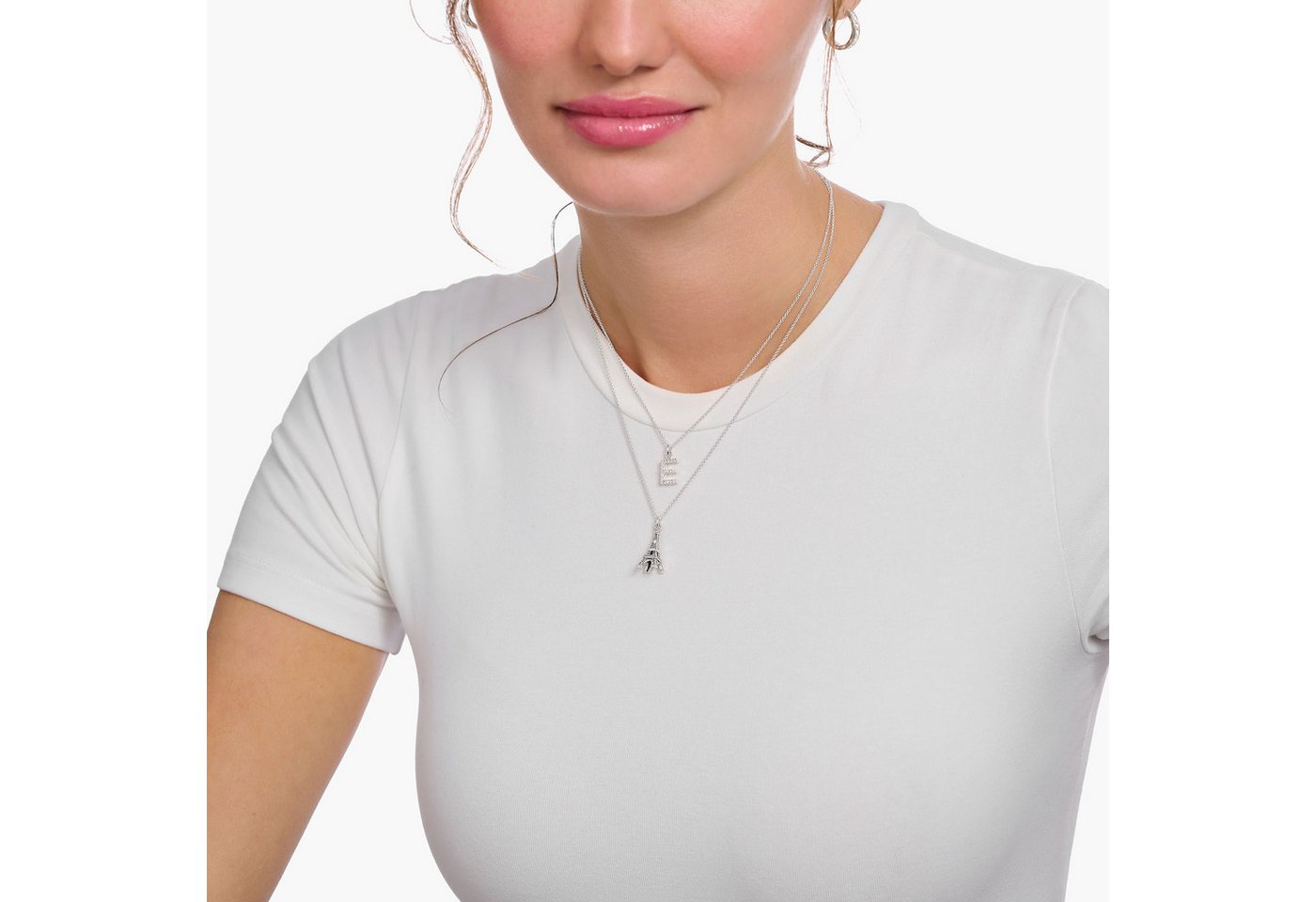 THOMAS SABO Kette mit Anhänger Buchstab... THOMAS SABO Kette mit Anhänger Buchstab...