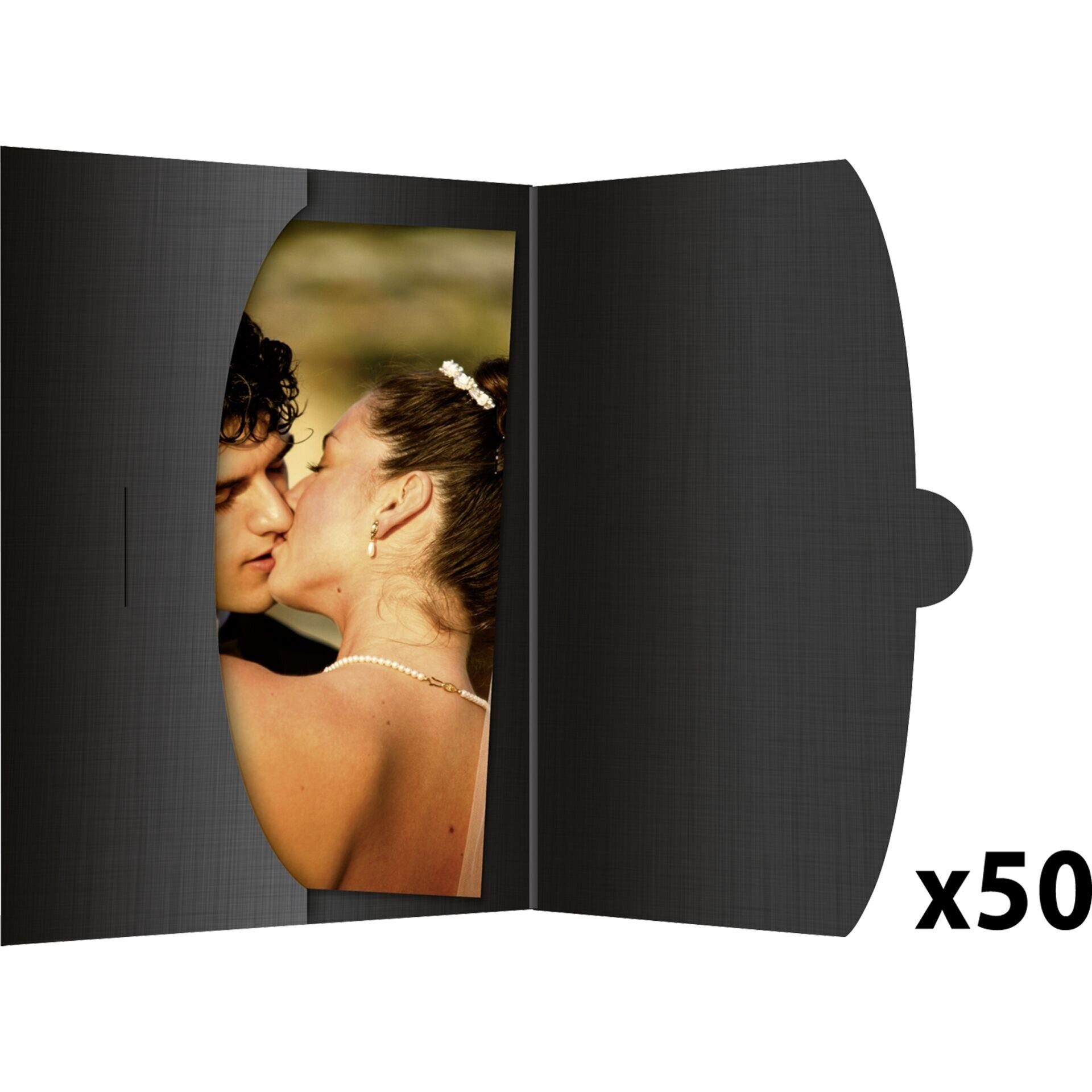 Daiber Foto-Hülle 1x50 Daiber Schutzumschlag bis 15x20cm schwarz