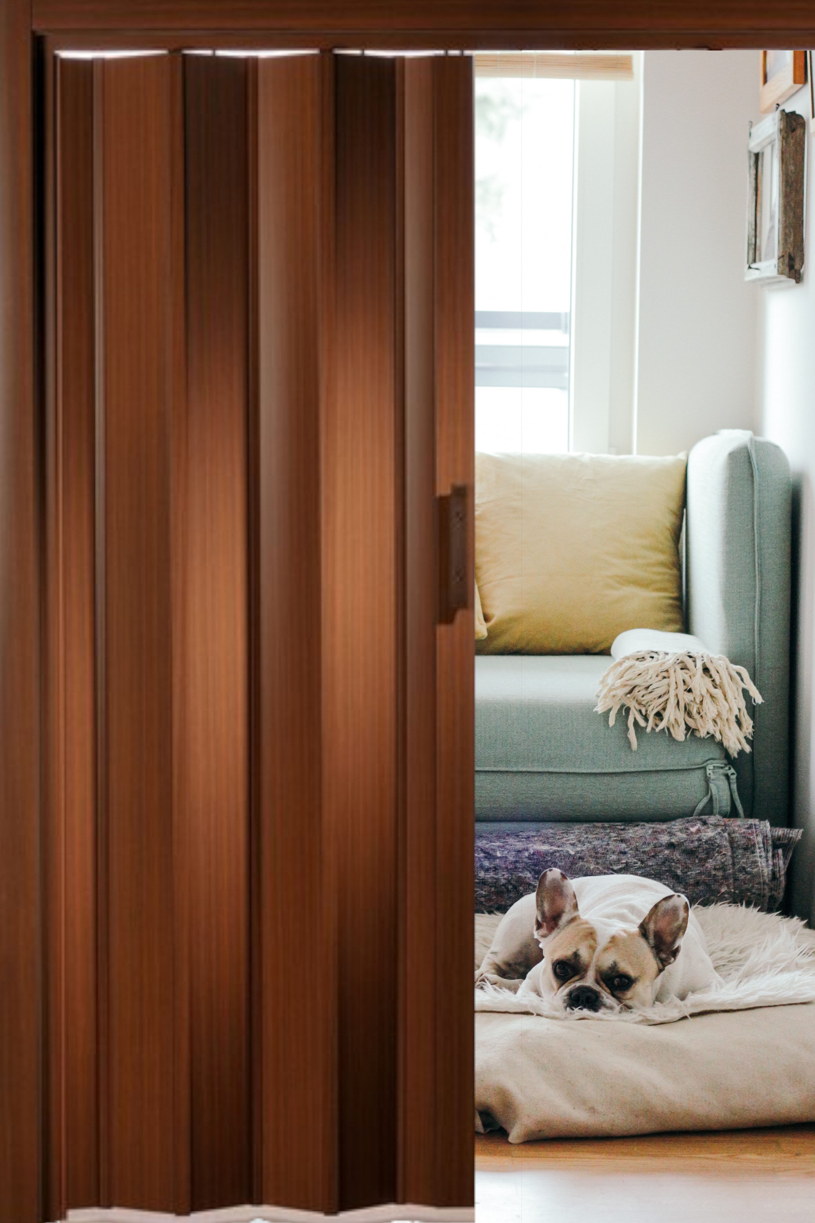 Forte Falttür Falttür Schiebetür Nischentür B 88,5 x H 202 cm Mahagoni kürz günstig online kaufen