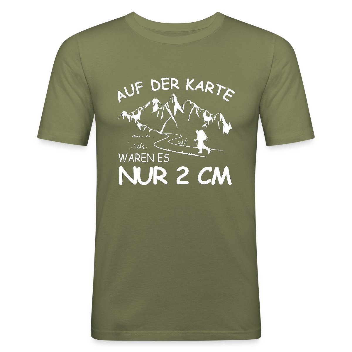 Spreadshirt T-Shirt Wandern Lustiger Spruch Wanderer Berge Geschenk Herren Slim Fit T-Shir (1-tlg)