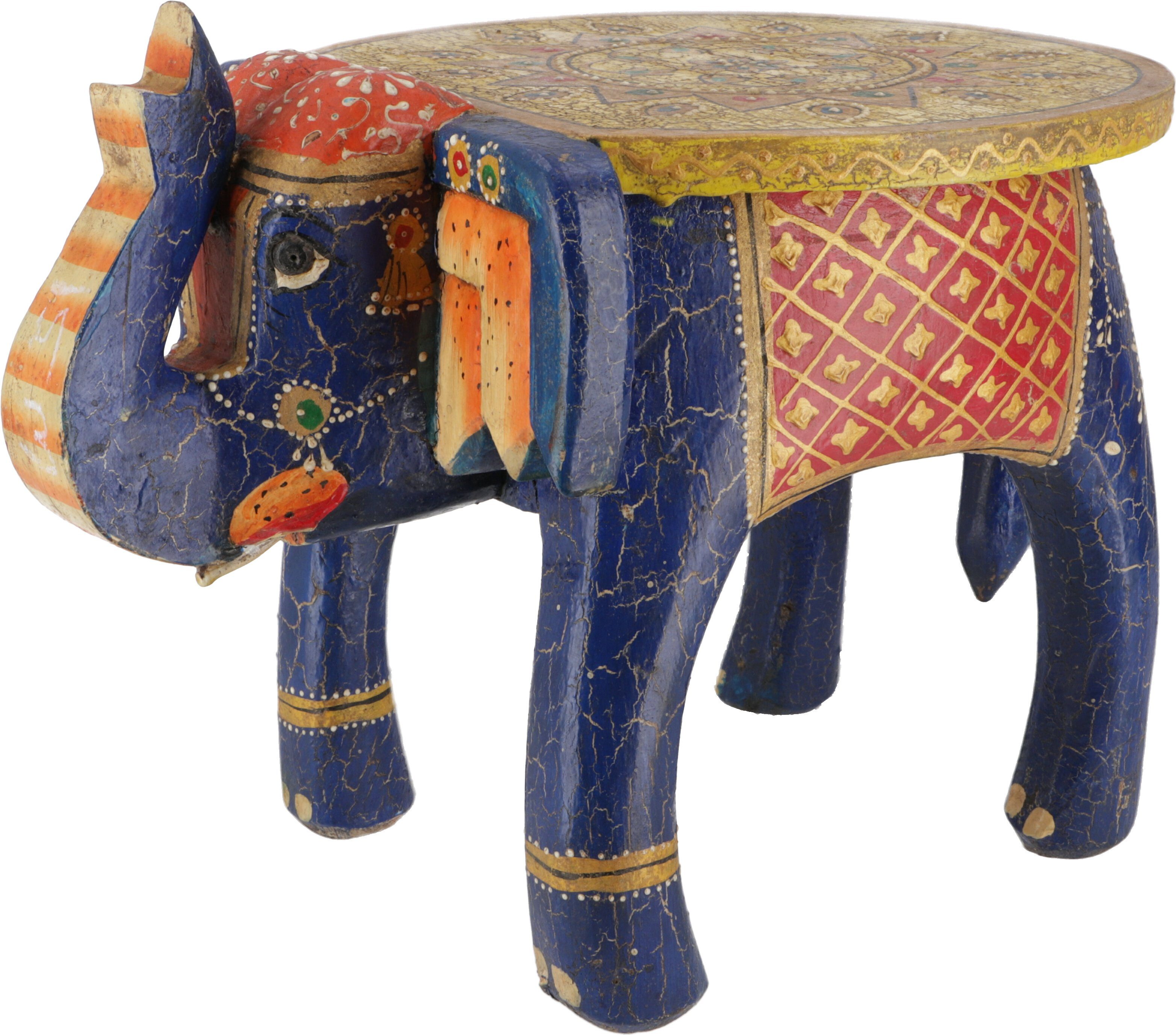 Guru-Shop Dekoobjekt Dekoobjekt, Blumenbank in Elefantenform - blau | Deko-Objekte
