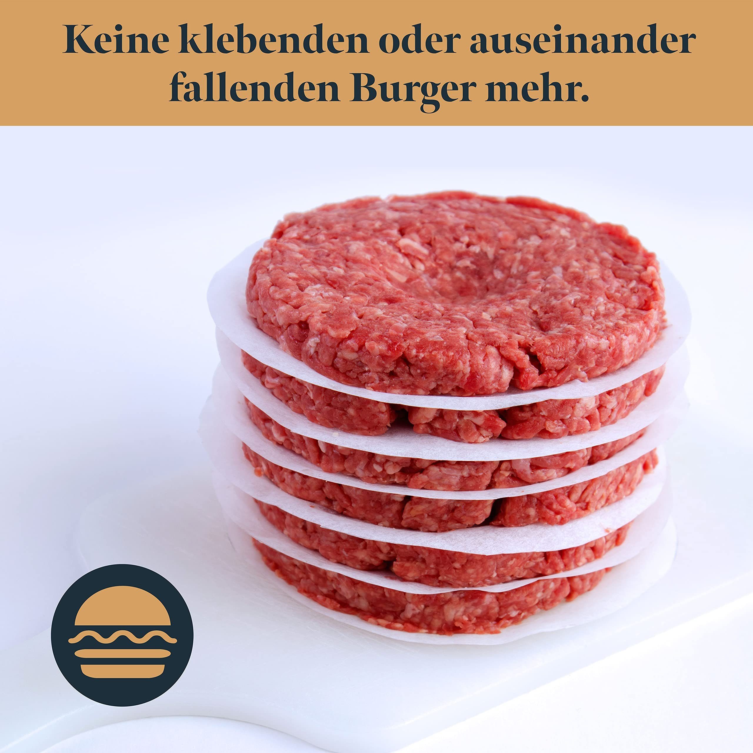 - Burger Papier für GOURMEO für Burgerpresse Stück Burger Burgerpresse STK., 500 perfekte 500 Backpapier - Papier