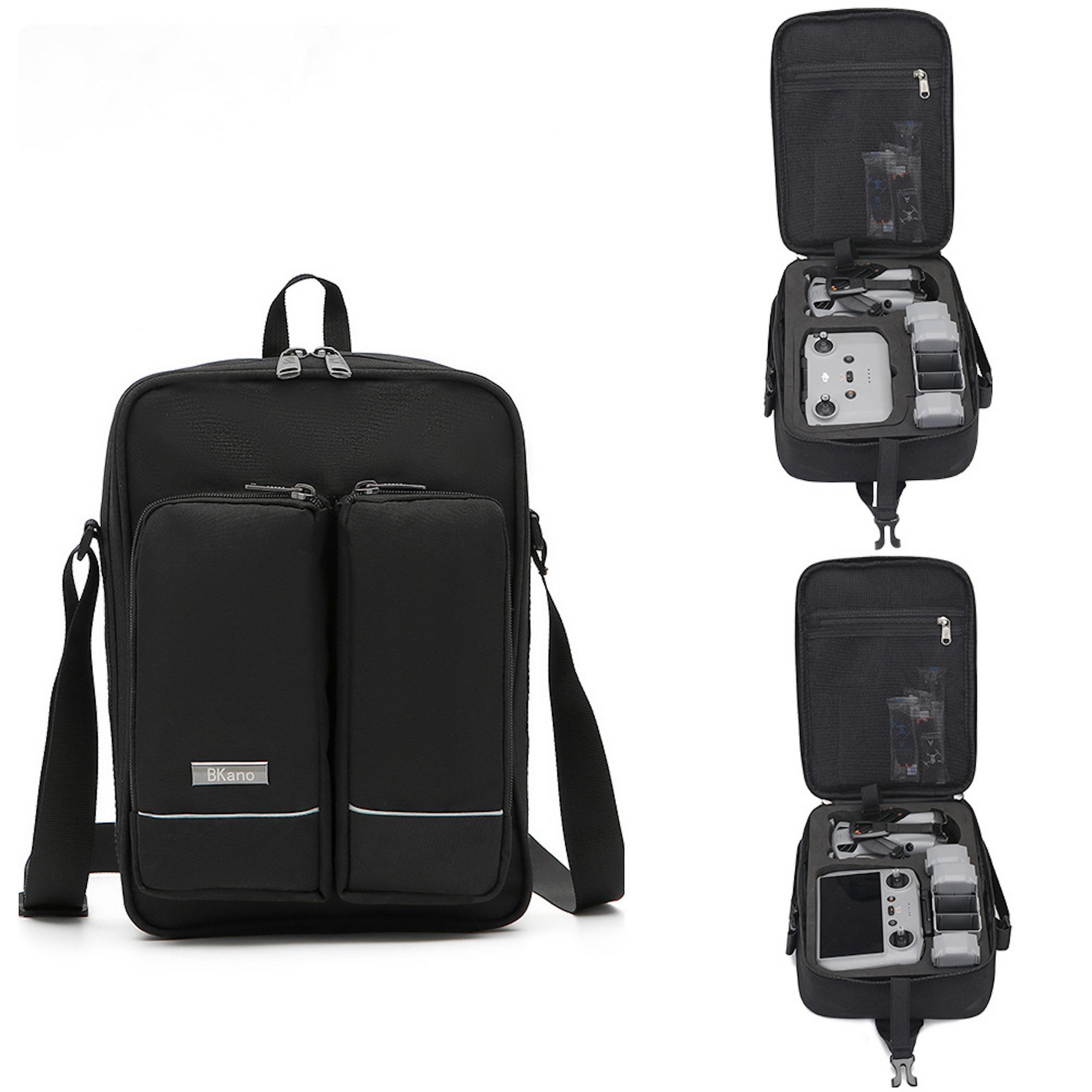 Wigento EVA Rucksack Tragetasche für DJI Mini 5 Pro Drohnen Transport Zubehör Zubehör Drohne