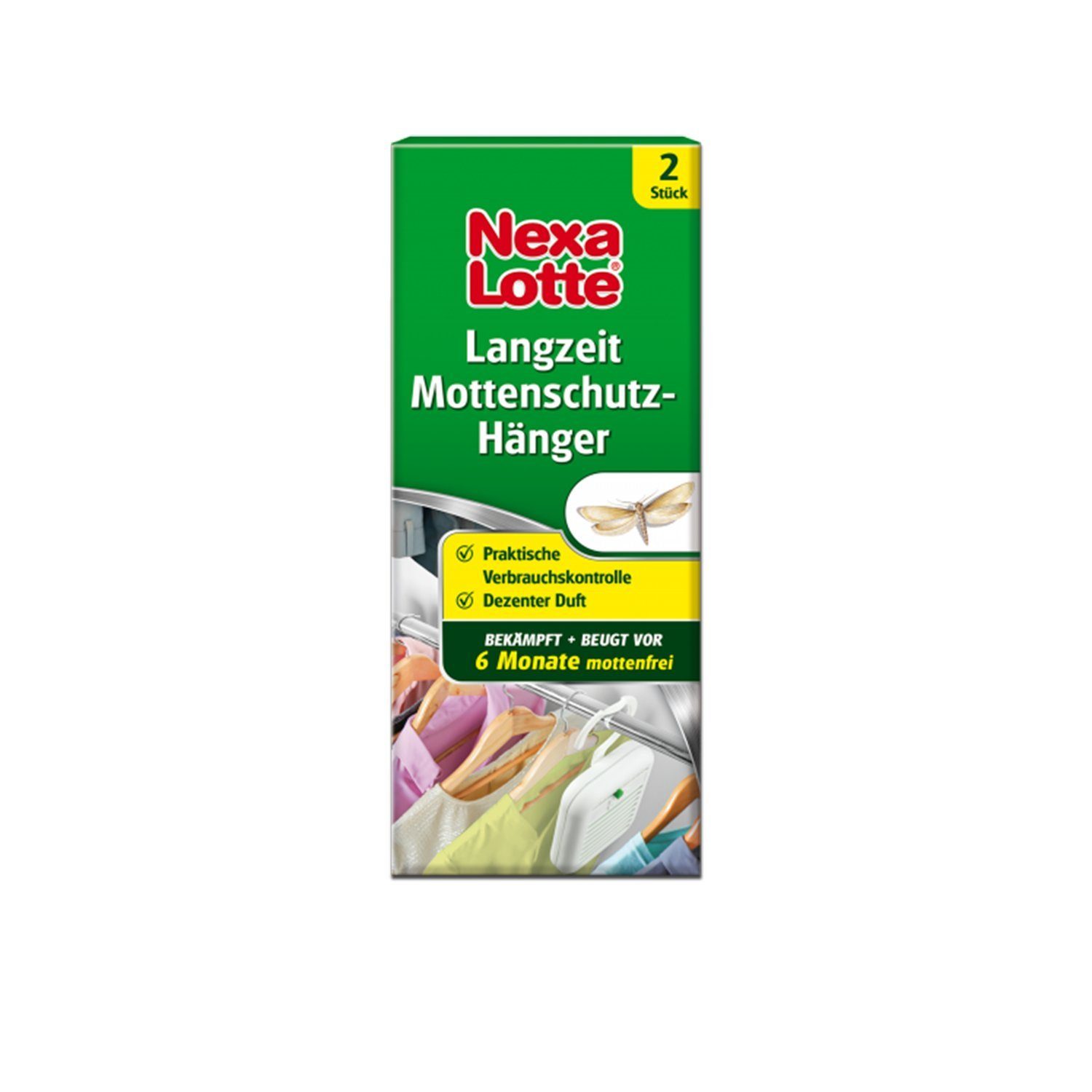 Nexa Lotte Insektenspray gegen 3x Hänger Nexa 2 Langzeit Lotte wi Kleidermotten Mottenschutz je