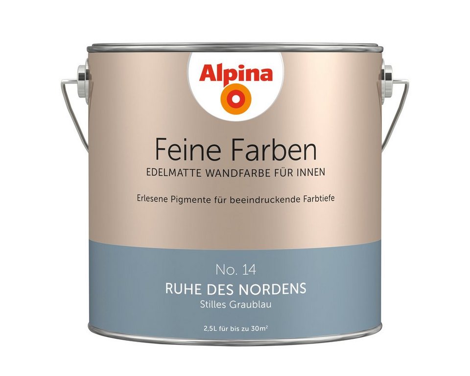ALPINA Farbe »Alpina Feine Farben Ruhe des Nordens«, 2,5l online ... ALPINA Farbe »Alpina Feine Farben Ruhe des Nordens«, 2,5l online ...