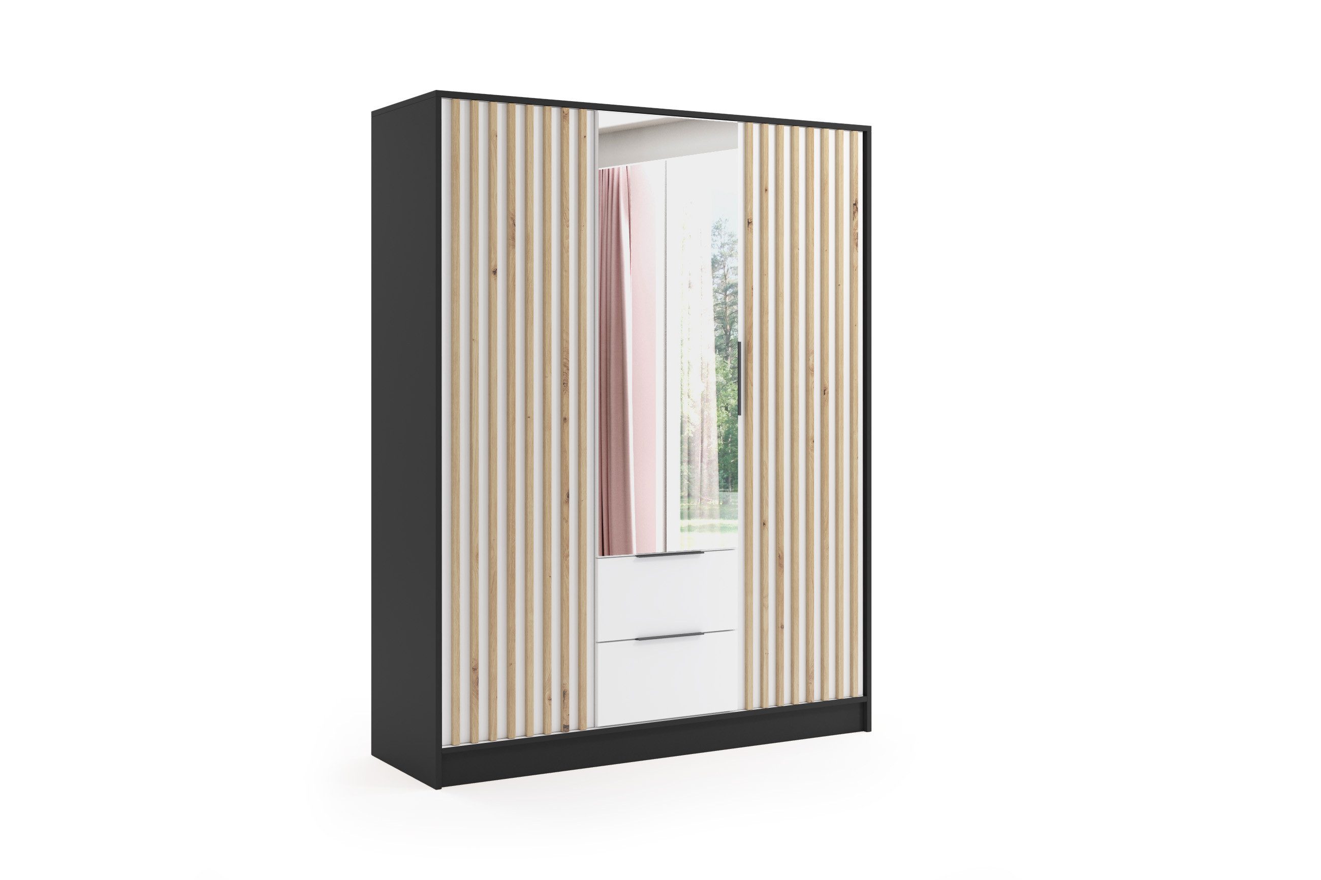 ALTDECOR Drehtürenschrank NERA (Kleiderschrank Garderobenschrank mit günstig online kaufen