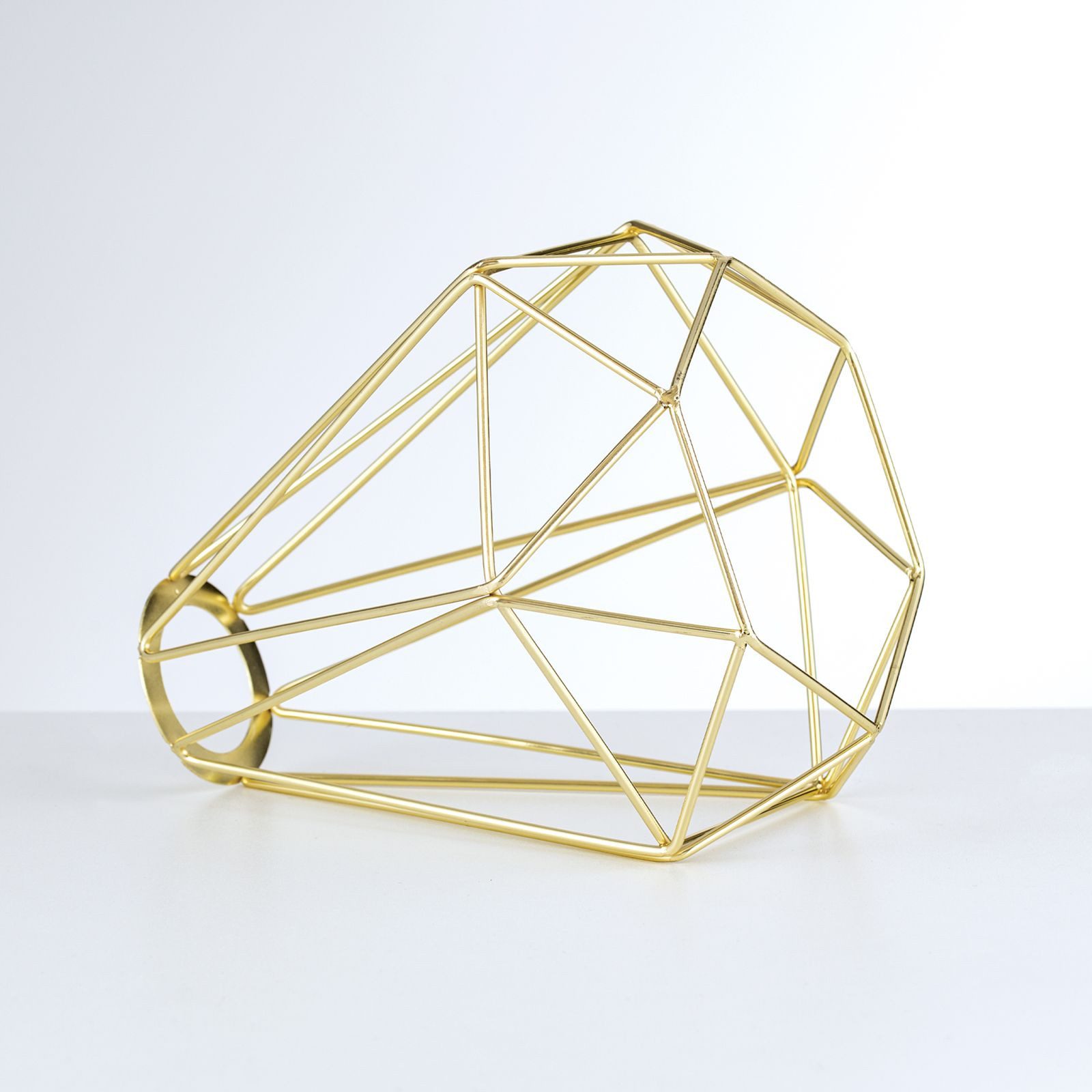 Orion Leuchten Lampenschirm Lampenschirm Gestell Gold Metall Retro Ø 18,5 cm H 19,5 cm E27