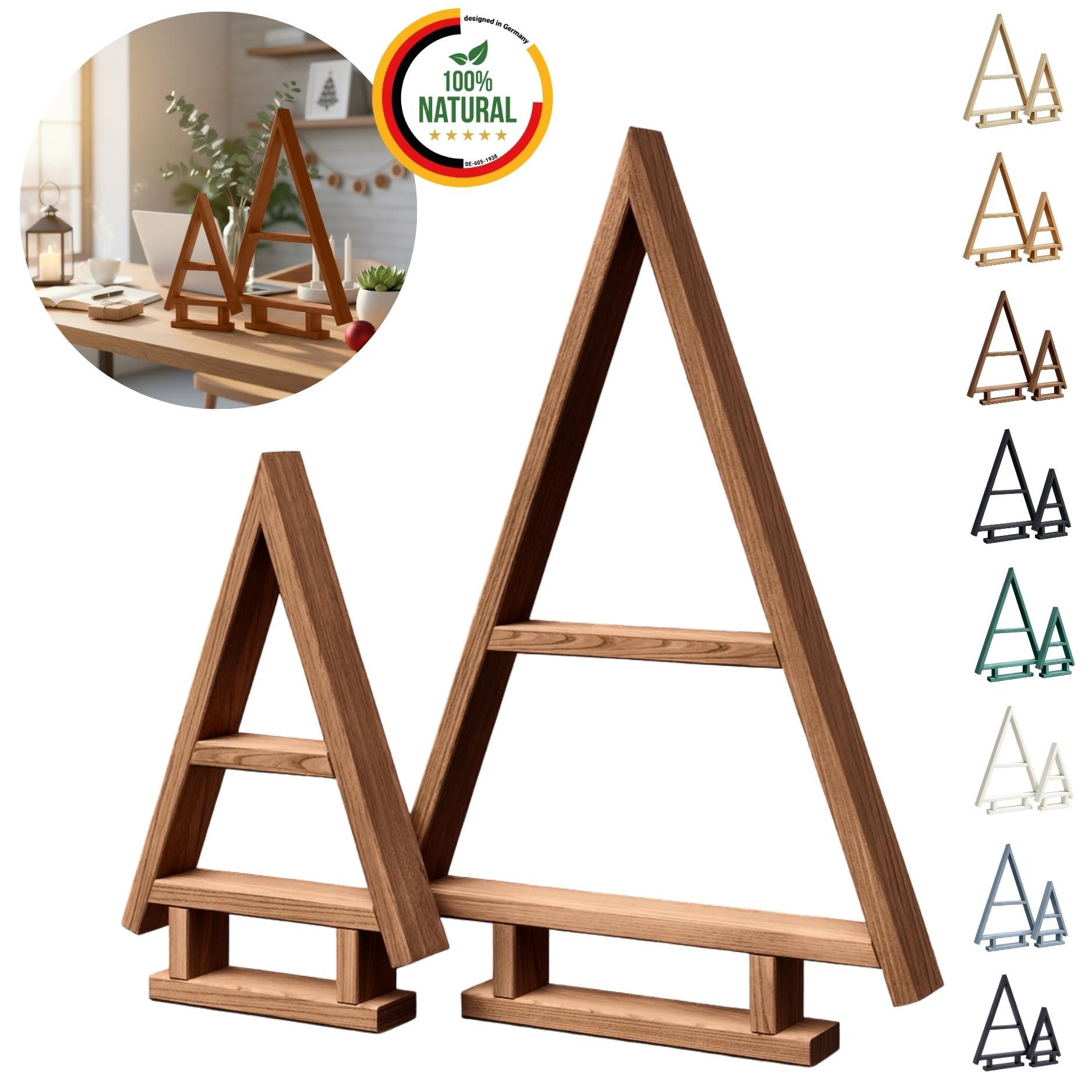 Floranica Weihnachtsfigur Deko 2er SET Handgemacht Weihnachtsbaum Tannenbau günstig online kaufen