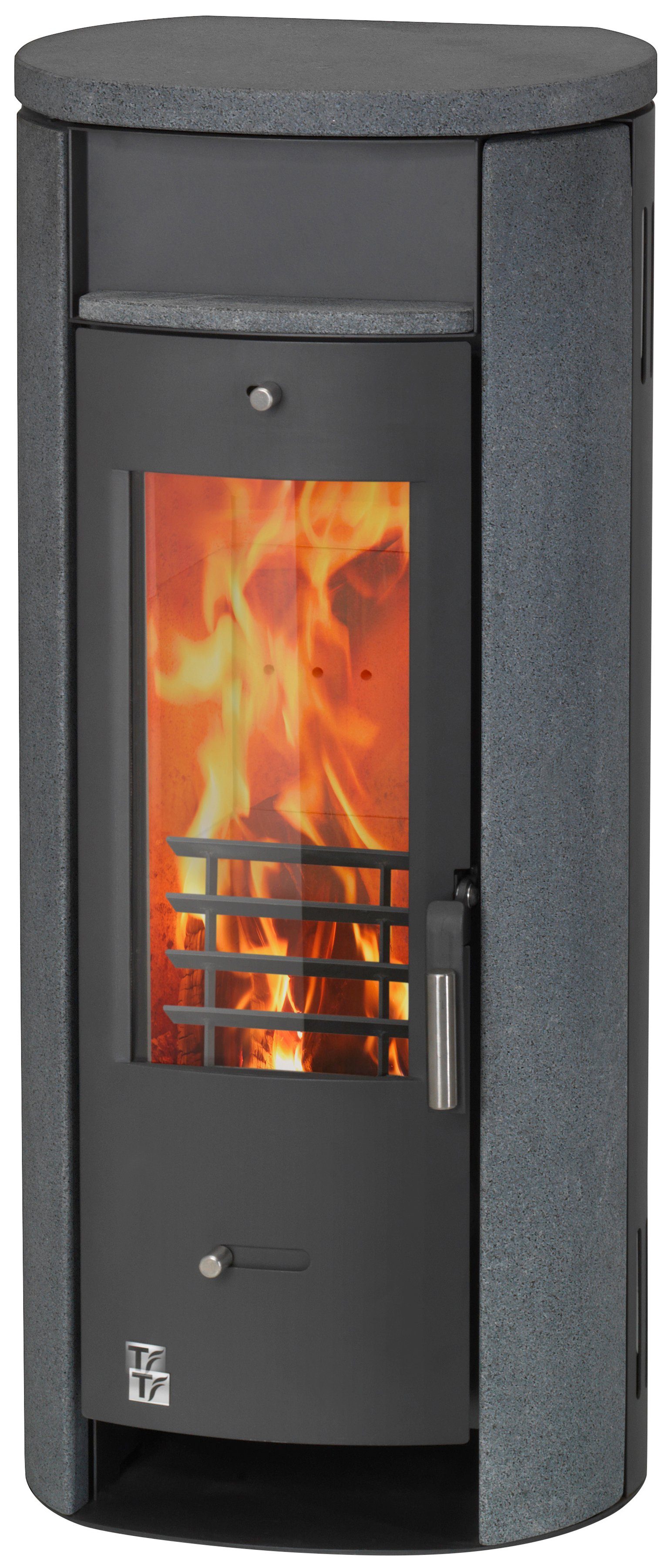 Techfire kaminofen »slim line«, naturstein, 5 kw, raumsparwunder ...