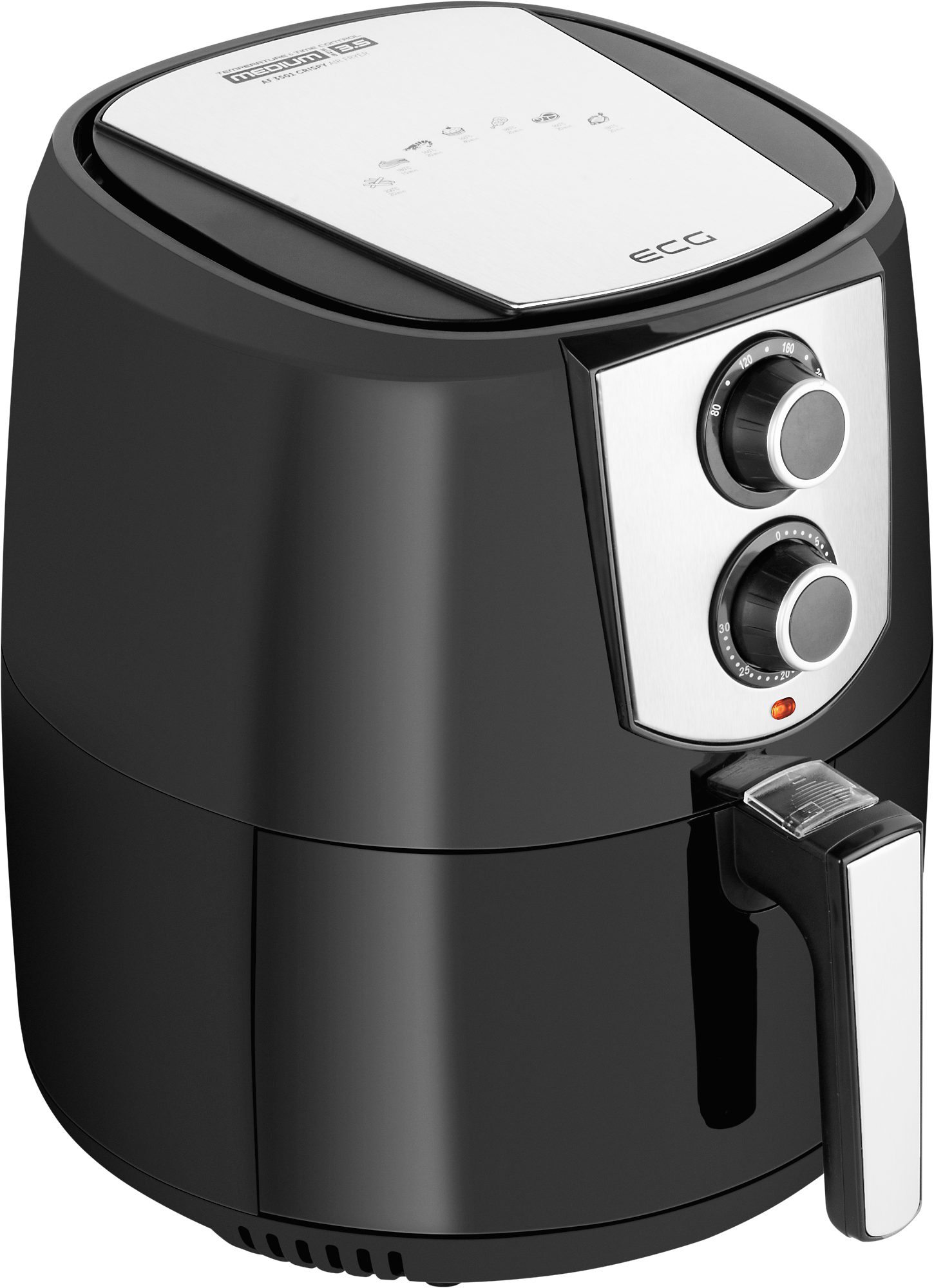 ECG Heißluftfritteuse, 1400 W, Fassungsvermögen 3,5 l