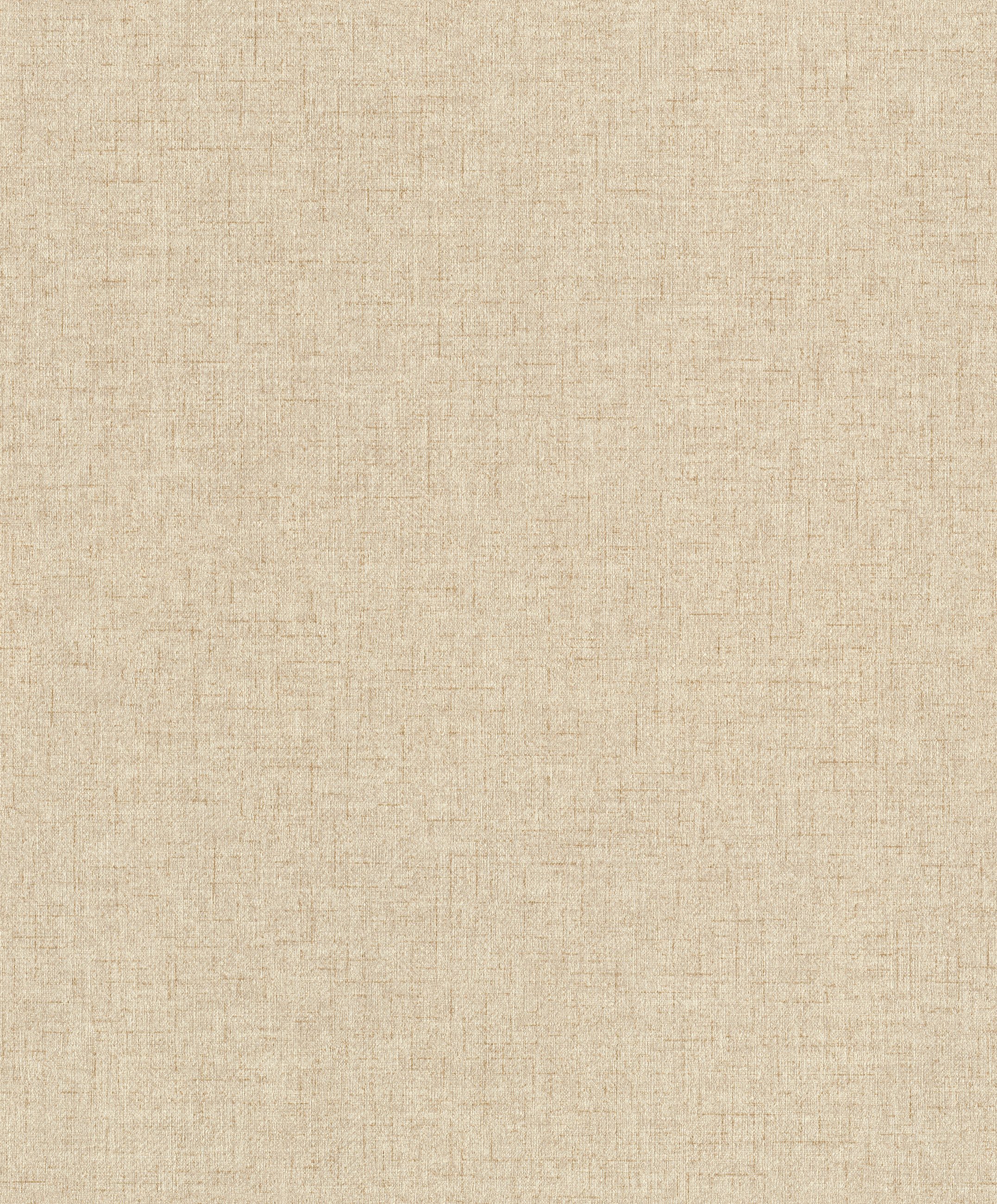 Rasch Vliestapete mit textiler Struktur in Beige - Noble Zen Nuno, strukturiert, einfarbig, uni, Leinenoptik, unifarben mit Farbeinsatz, Strukturmuster, Ton-in-Ton, (1 Rolle, 1 St), textile Optik