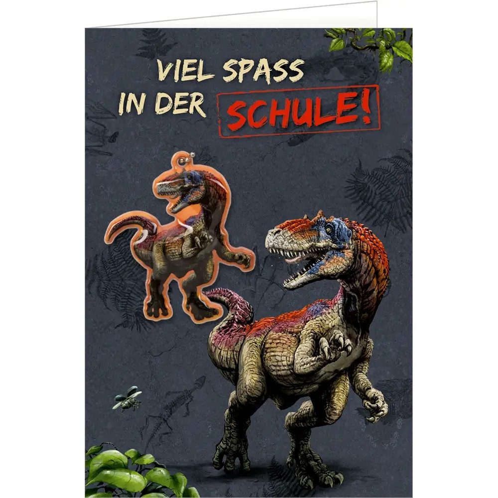 COPPENRATH DIE SPIEGELBURG Einladungskarten Grußkarte m. Anh. - Viel Spaß in der Schule! (T-Rex World)