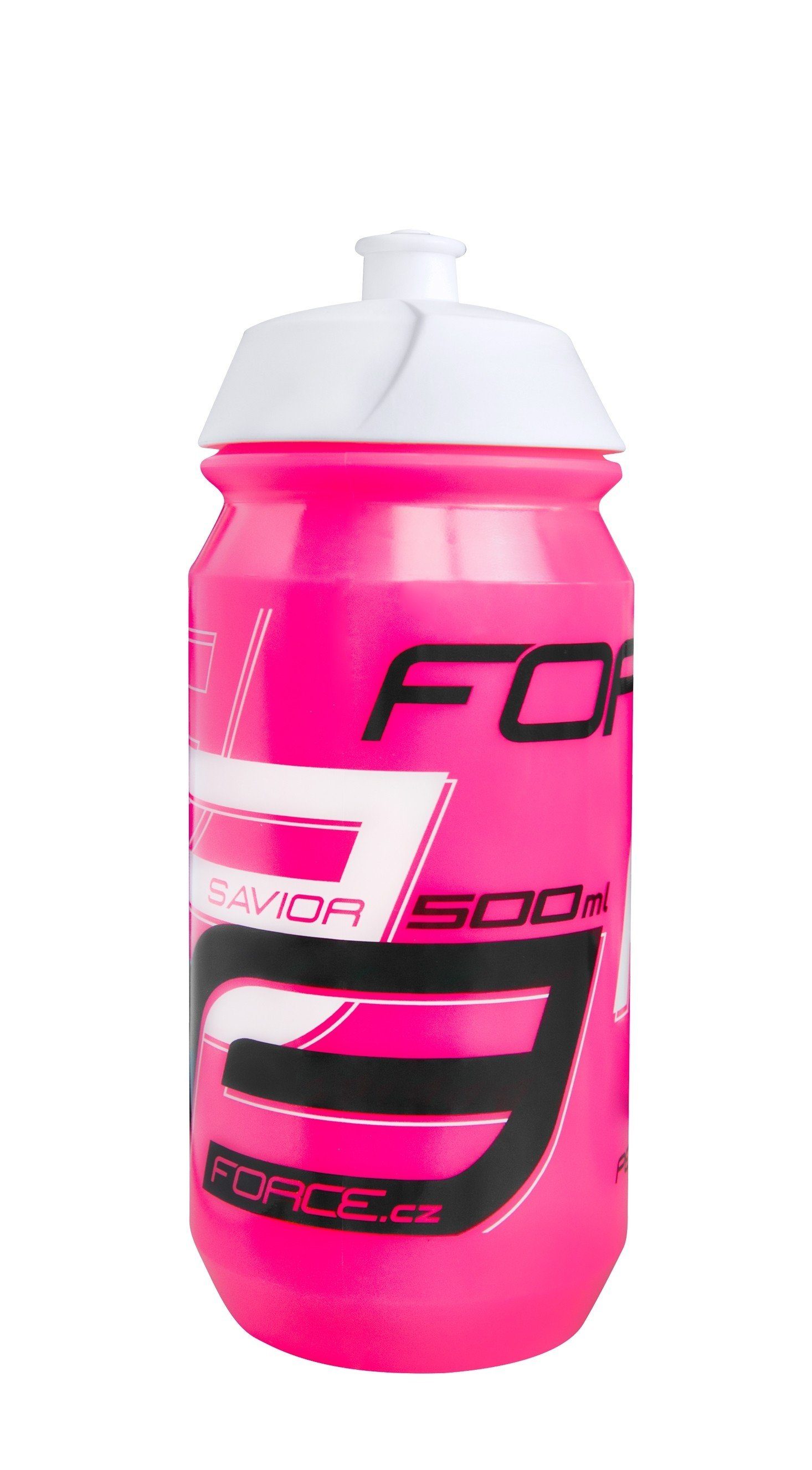 FORCE Trinkflasche Flasche FORCE SAVIOR 0.5 l pink schwarz-weiss | Trinkflaschen