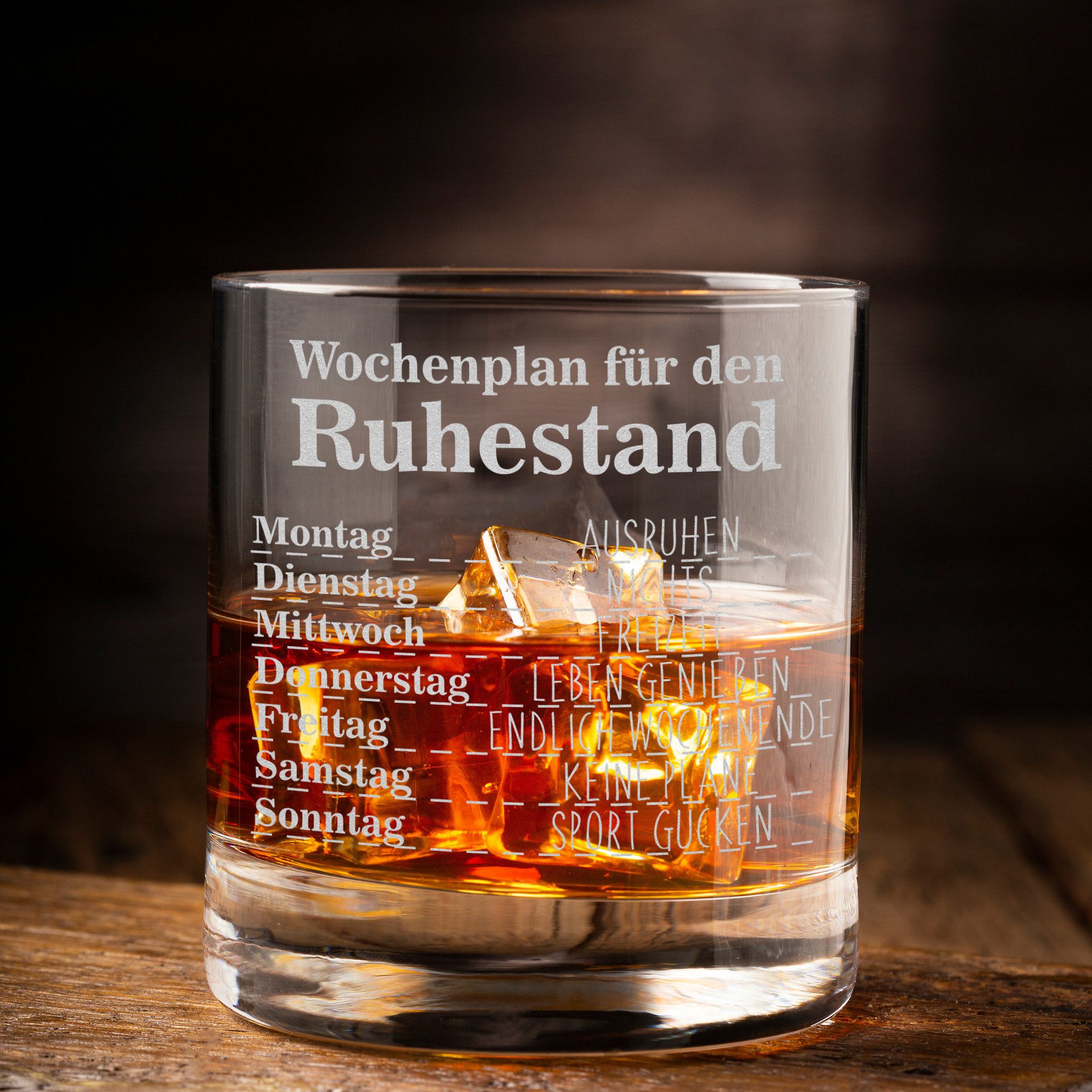 Lasernauten Whiskyglas Glas mit Gravur zur Rente Ruhestand Whiskyglas Geschenk Pensionierung, mit Gravur – Bild 4 von 4