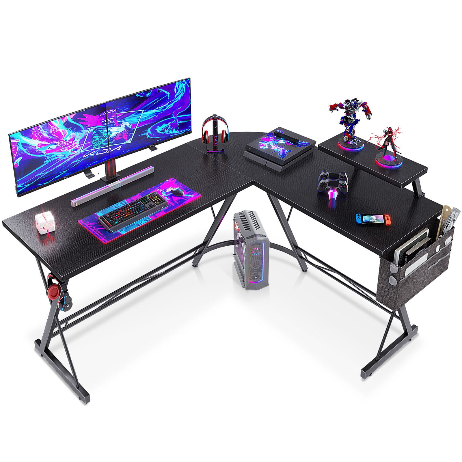 ODK Computertisch L Form Gaming Schreibtisch, günstig online kaufen