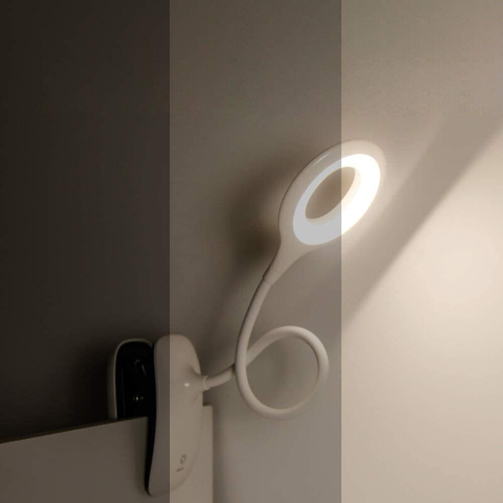 GelldG LED Leselampe Klemme, LEDs, 16 Buch Leselampe Buchlampe Helligkeiten 3 mit
