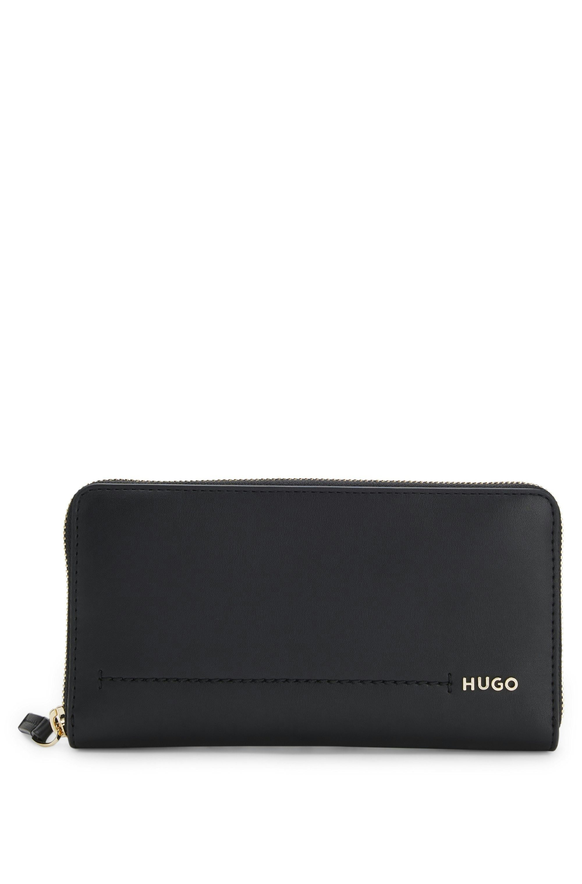 HUGO Brieftasche Yorih, Damen Portemonnaie, Geldeutel, Money Pocket mit Reißverschluss