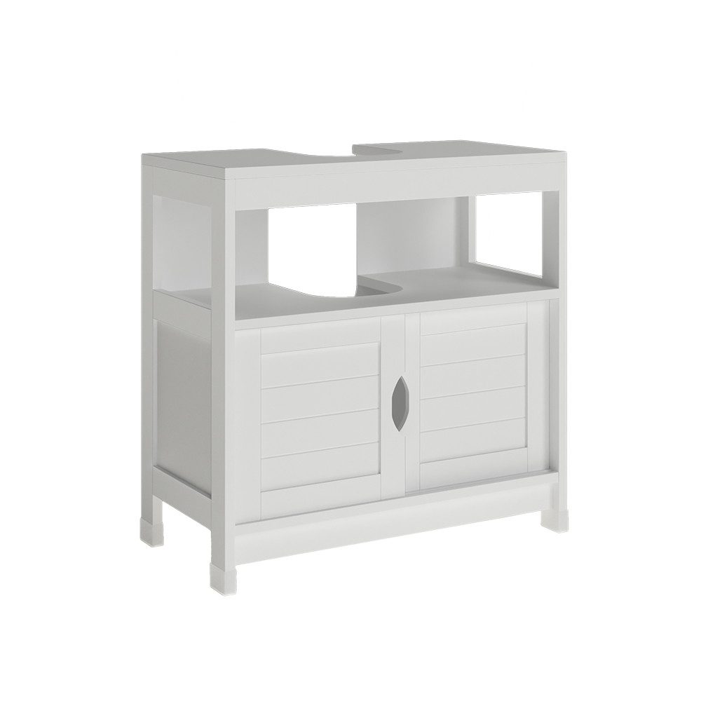 Vicco Waschbeckenunterschrank Vilda, Weiß, 60 x 60 cm (1-St)