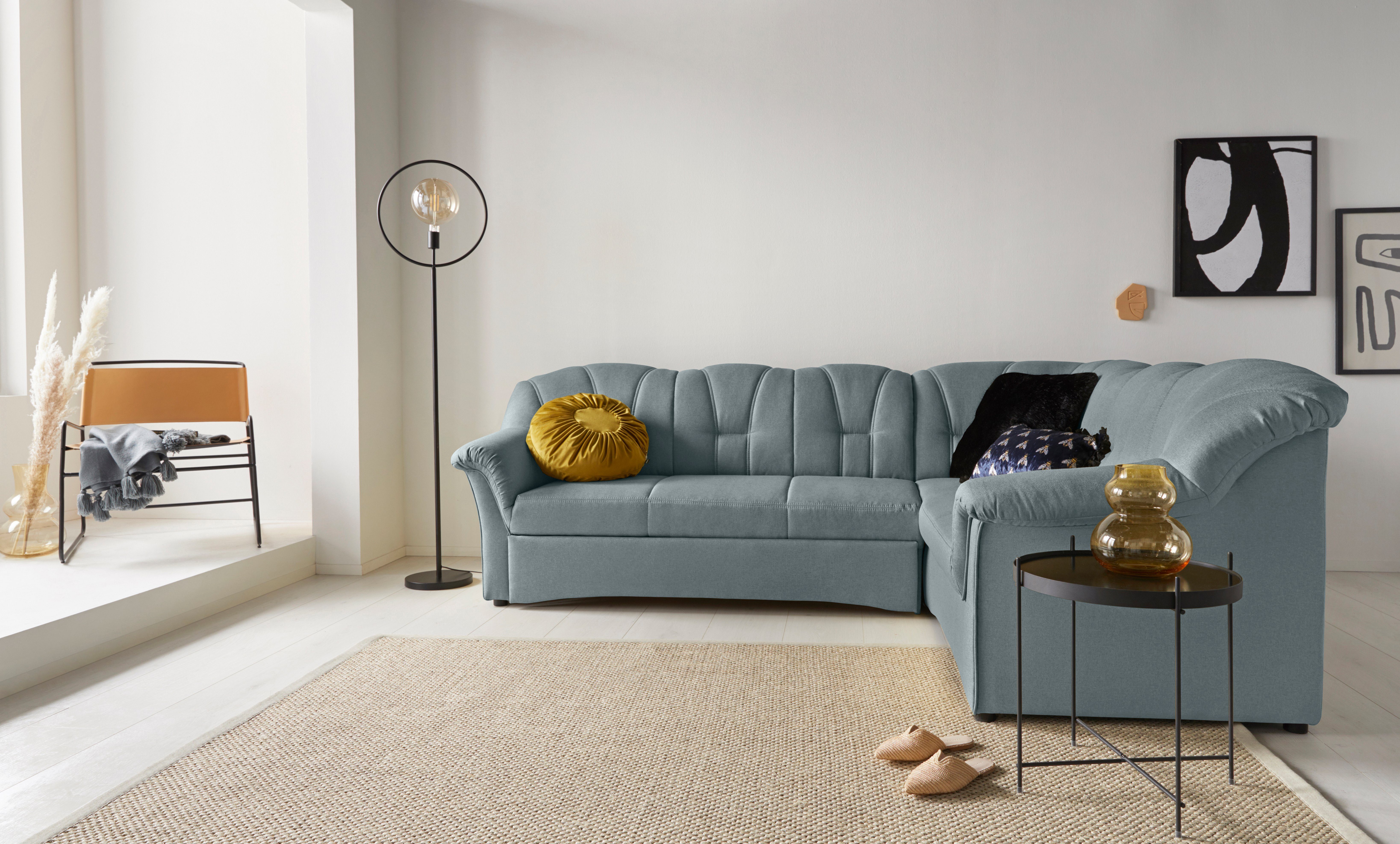 DOMO collection Ecksofa "Papenburg B/T/H: 242/190/84 cm L-Form" wahlweise m günstig online kaufen