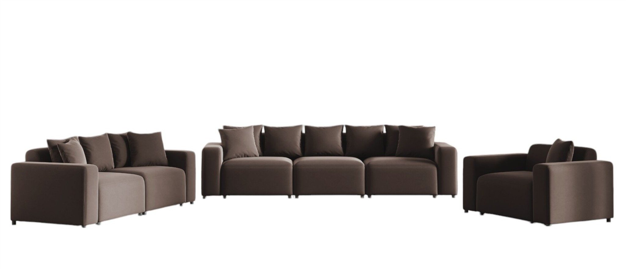 Fun Möbel Polstergarnitur Designersofa MEGAN 3-2-1 günstig online kaufen