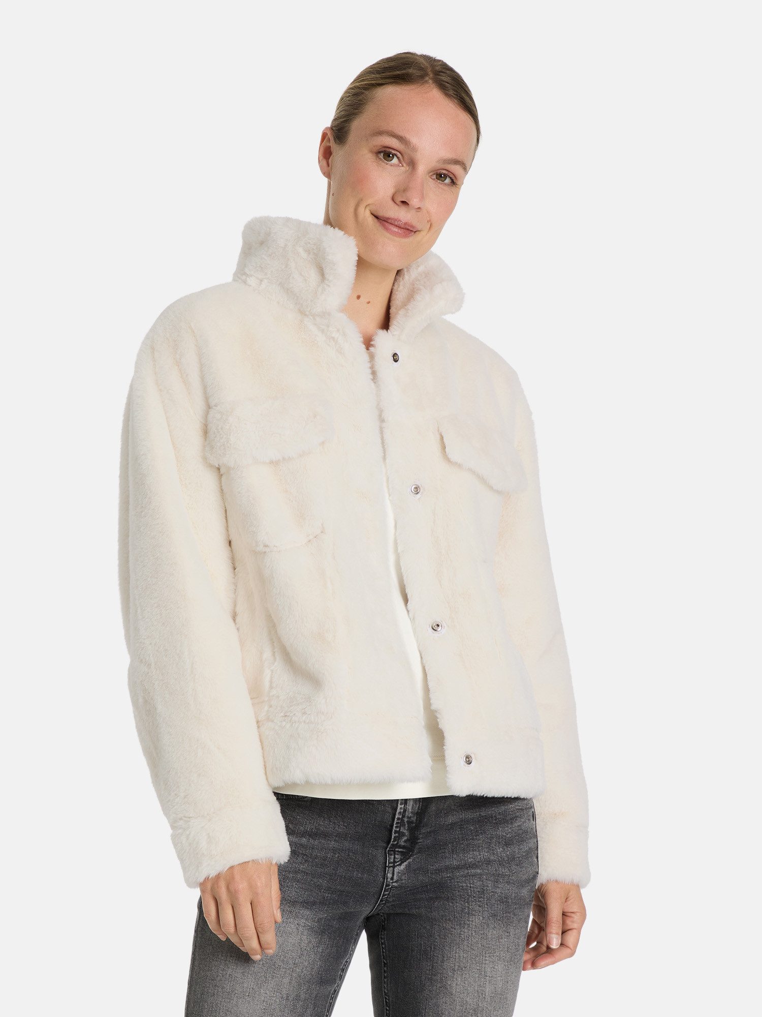 Lieblingsstück Plüschjacke MaliL mit aufgesetzten Taschen günstig online kaufen