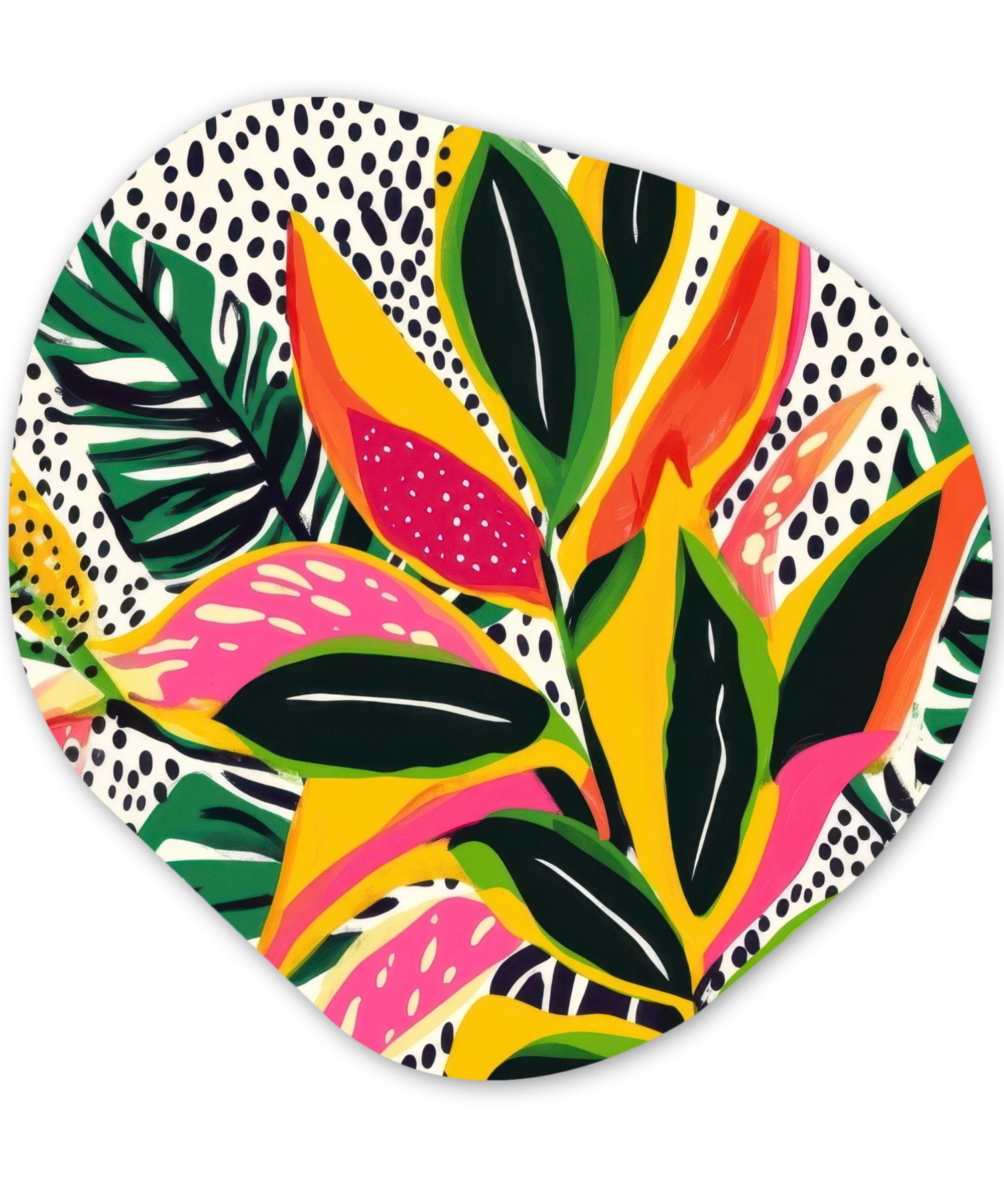 Tropical - Blätter - Schwarz und weiß