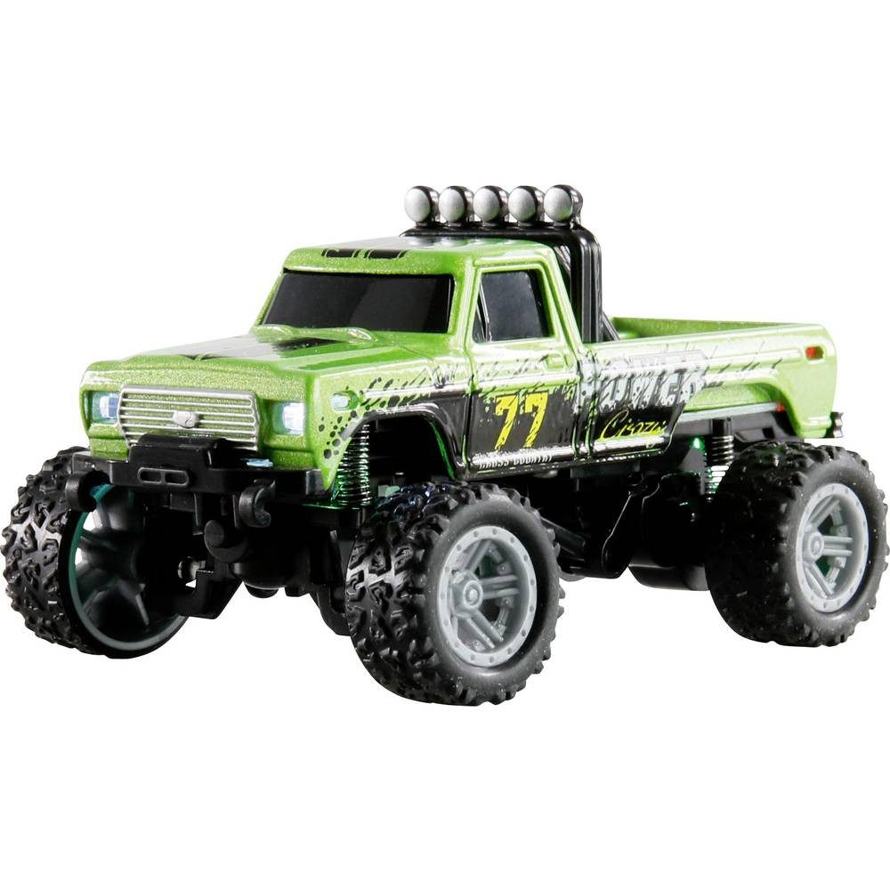 Amewi RC-Auto Die Cast Grün Brushed 1:64 RC Modellauto Elektro Monstertruck