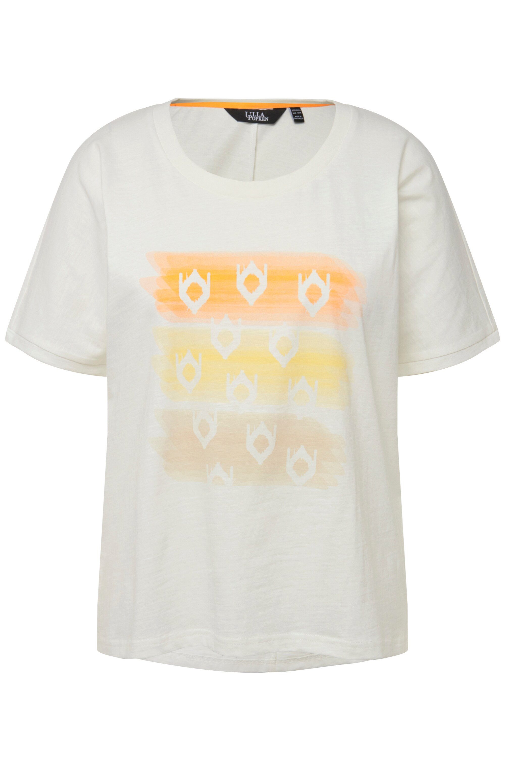 Ulla Popken T-Shirt T-Shirt Streifen Oversized günstig online kaufen